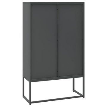 vidaXL Fächerschrank Highboard Anthrazit 80x35x135 cm Stahl (1-St)