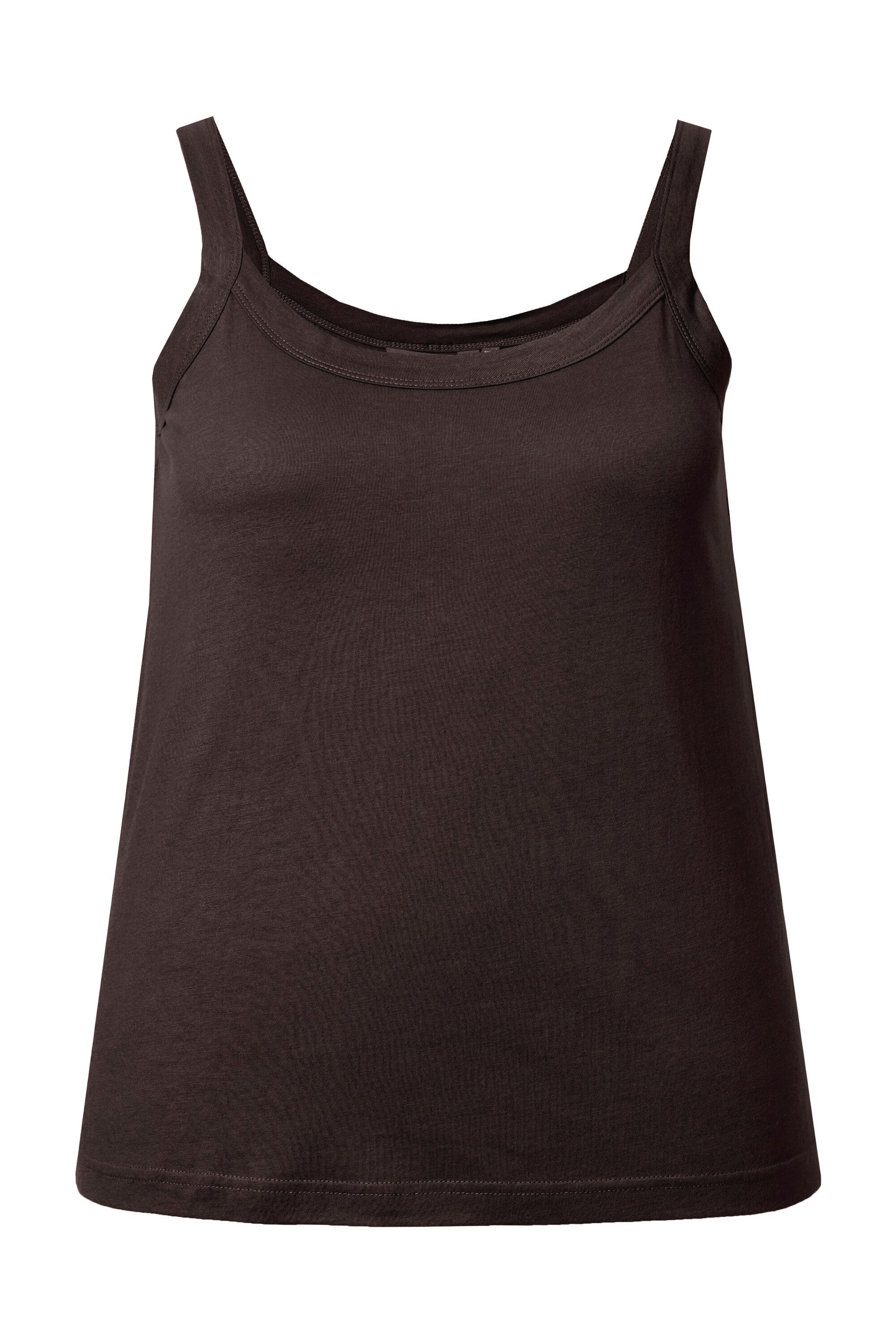 Ulla Popken Longtop Spaghettitop Rundhals Modalmix ärmellos Bestseller – Bild 2 von 4