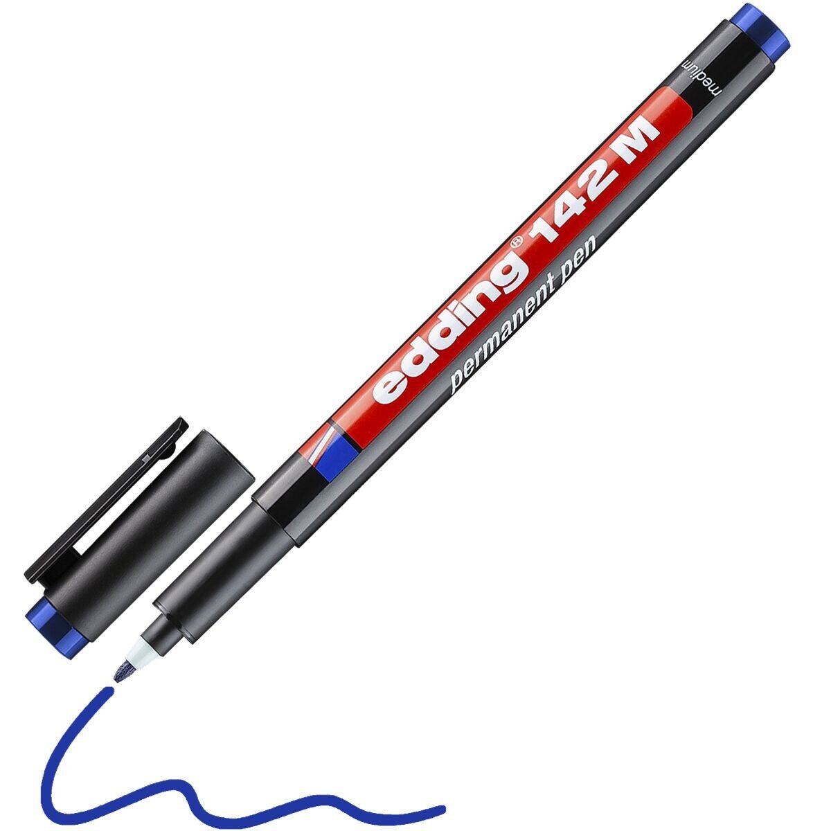 edding Folienstift e-142 M, (4-tlg), mit permanenter Tinte
