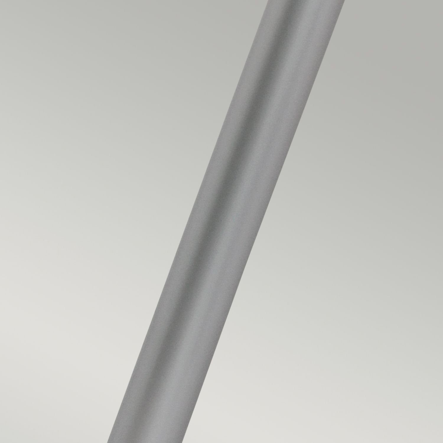 Licht-Erlebnisse Außen-Stehlampe RIVER, ohne Leuchtmittel, Wegeleuchte 100 cm Silber Garten Terrasse Glas Edelstahl IP44 E27