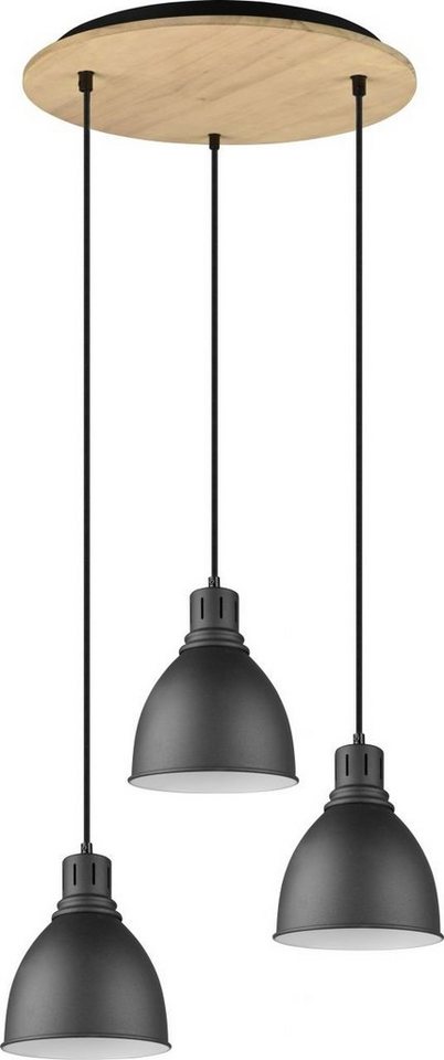 Bewegungsmelder Smart Ohne Leuchten Leuchtmittel, ohne TRIO Pendelleuchte Dimmbar schwarz Leuchten matt, Trio LED Home-fähig nicht Henley Pendelleuchte