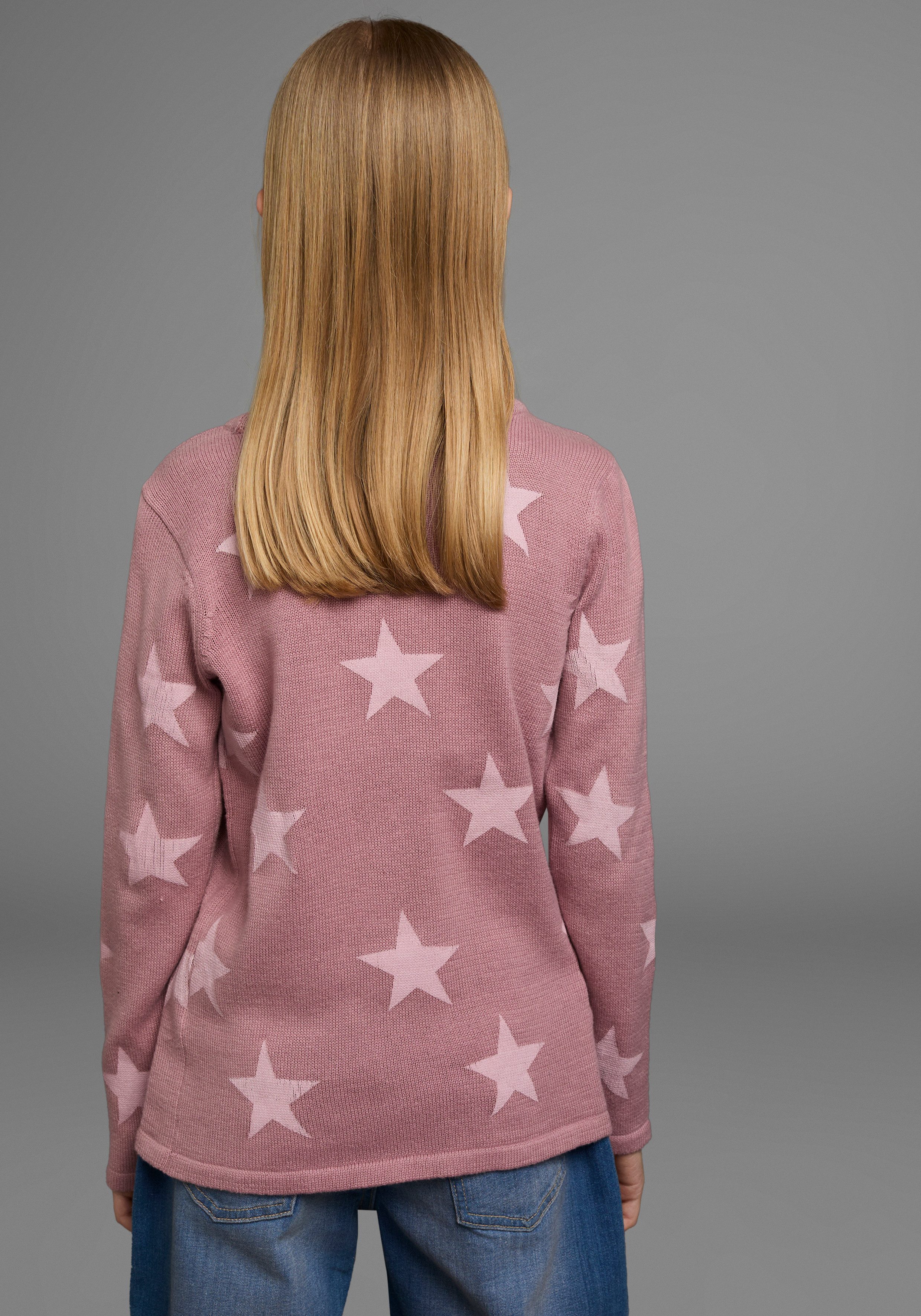 KIDSWORLD Strickpullover Sterne-Pullover mit Sternen - Druck