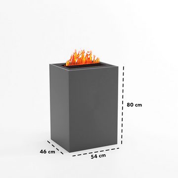 Kaminlicht Elektrokamin Rilke Wasserdampf Kamin, Elektrischer Kamin, Wasserdampfkamin mit 3D Feuer und Knisterfunktion