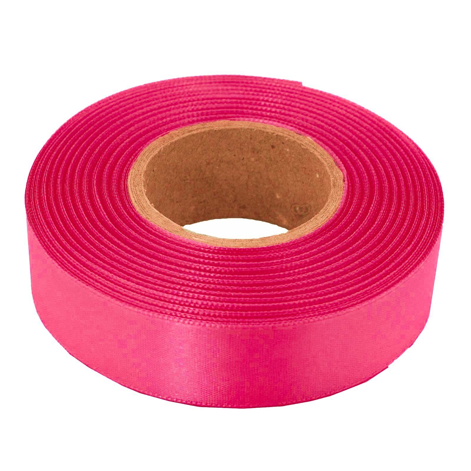 maDDma Geschenkband 20m Satinband beidseitig 24mm, Dekoband Geschenkband, magenta