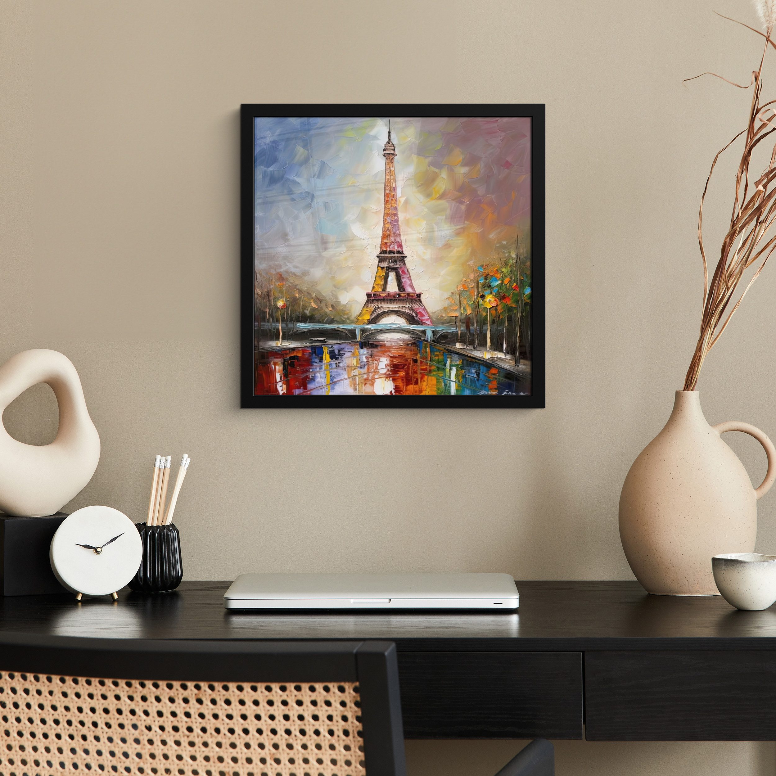 MuchoWow Poster Eiffelturm - Ölfarbenoptik - günstig online kaufen