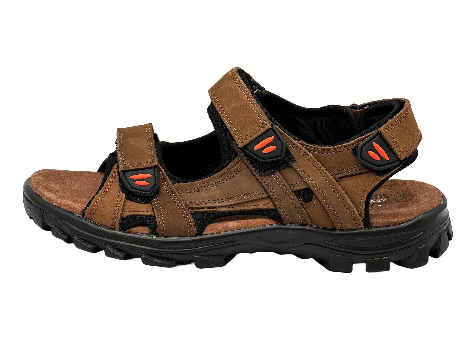 Nowaland Herren Trekkingsandalen aus Leder mit günstig online kaufen