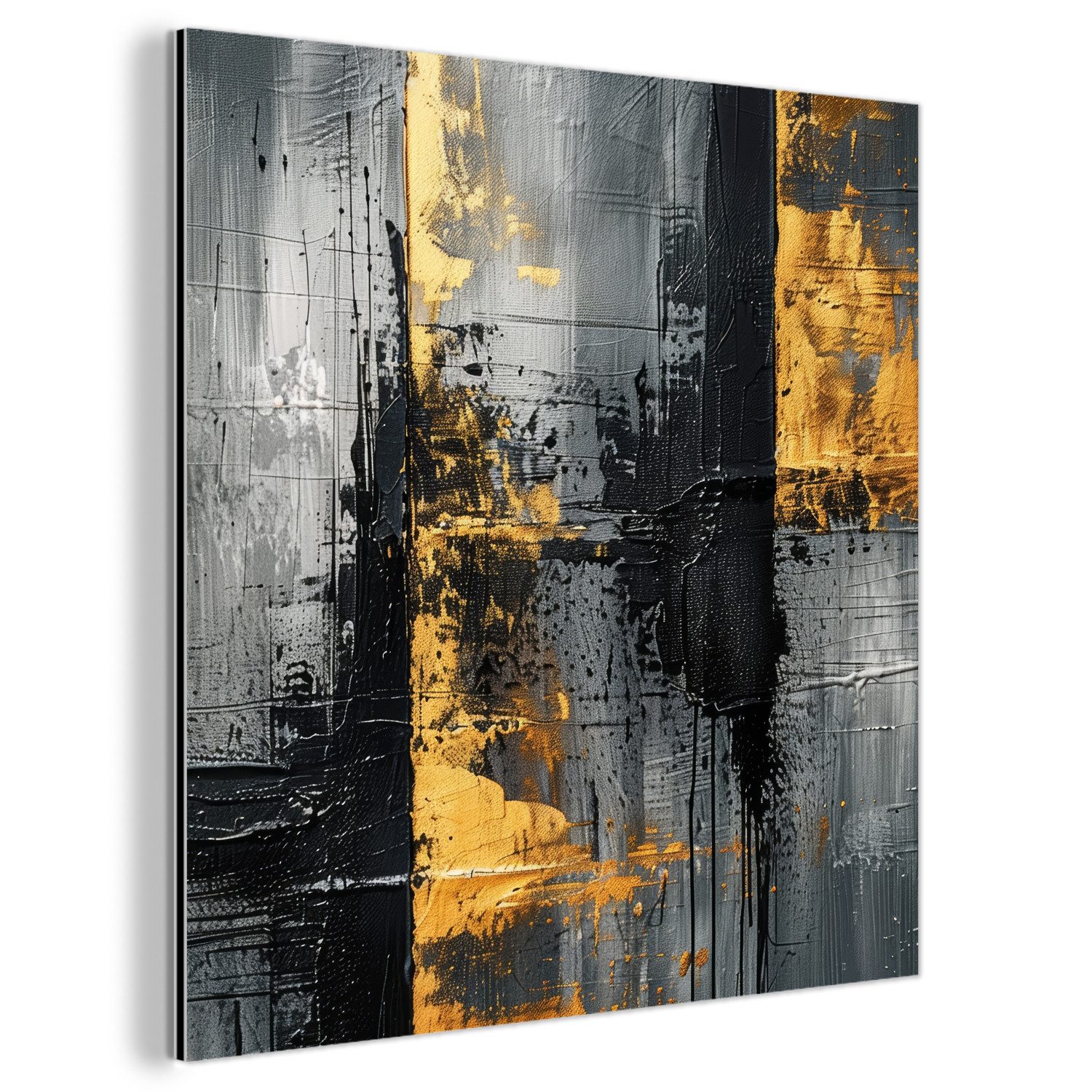 MuchoWow Metallbild Modern - Gold - günstig online kaufen