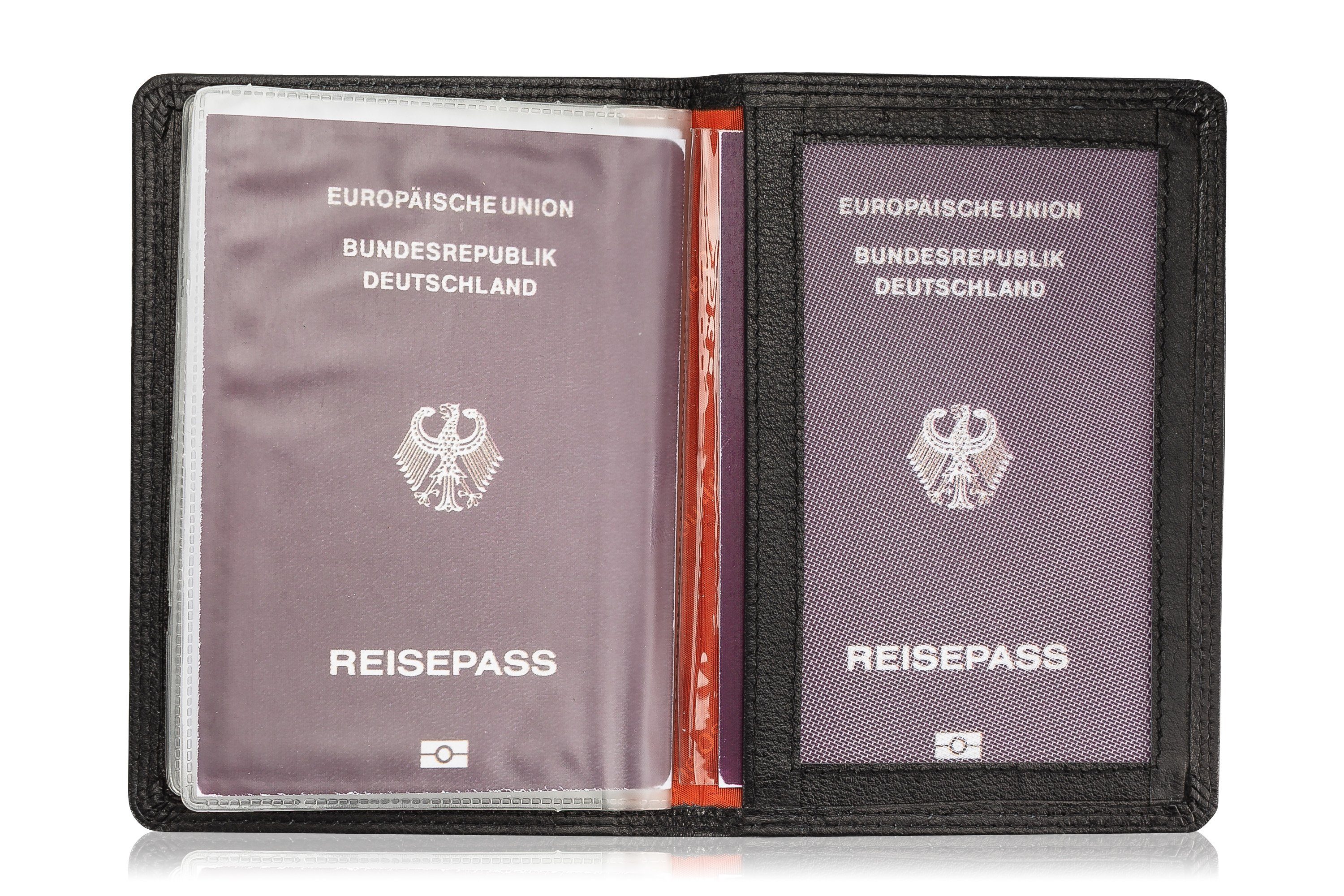 schwarz Ausweishülle Passport Josephine Brieftasche Osthoff