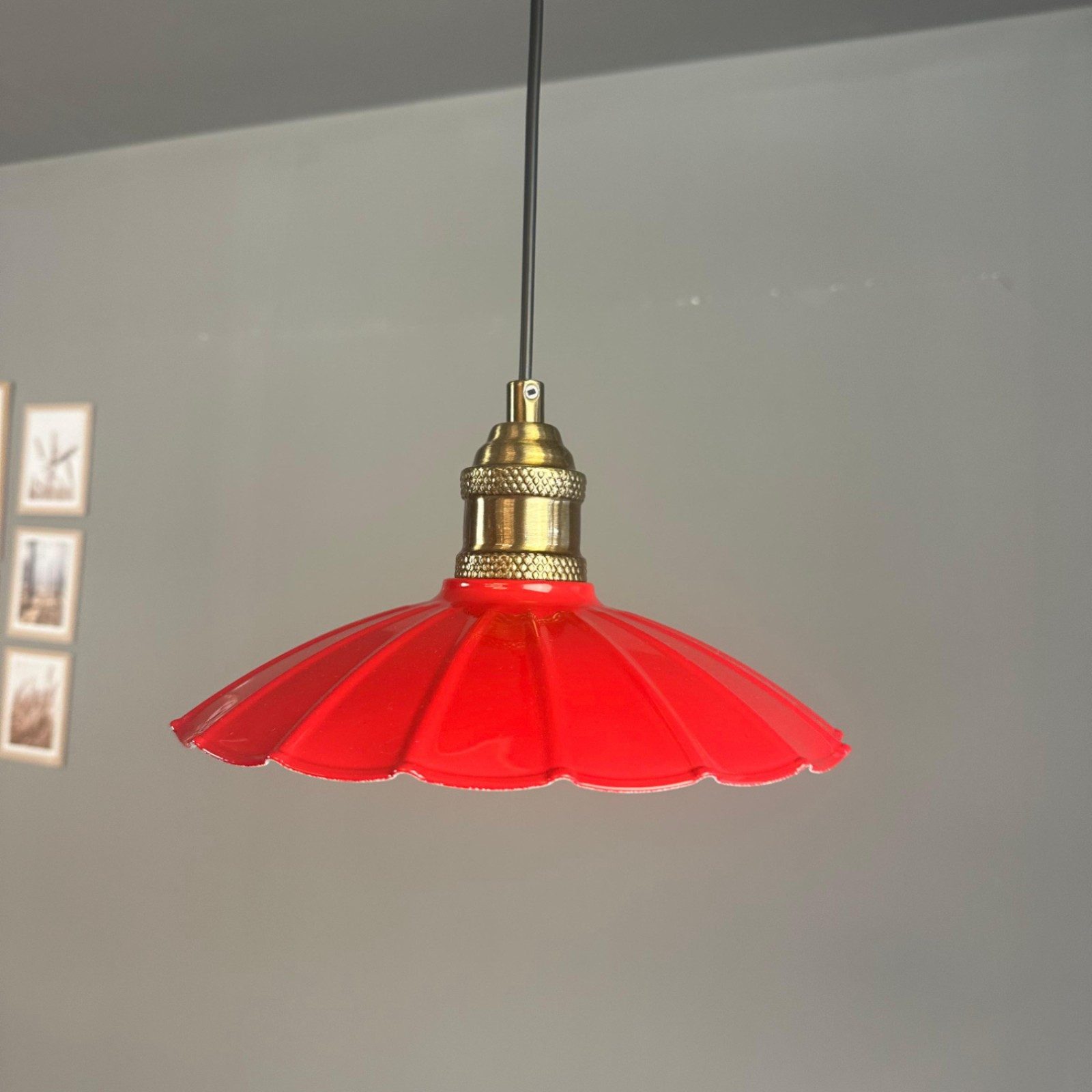 Bamyum Pendelleuchte Pendelleuchte Risso Metall Ø25cm, Modern Hängelampe, ohne Leuchtmittel