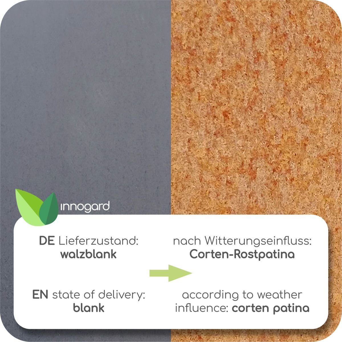 innogard Schrauben-Set innogard Schrauben-Set Edelrost M6 für Rasenkanten