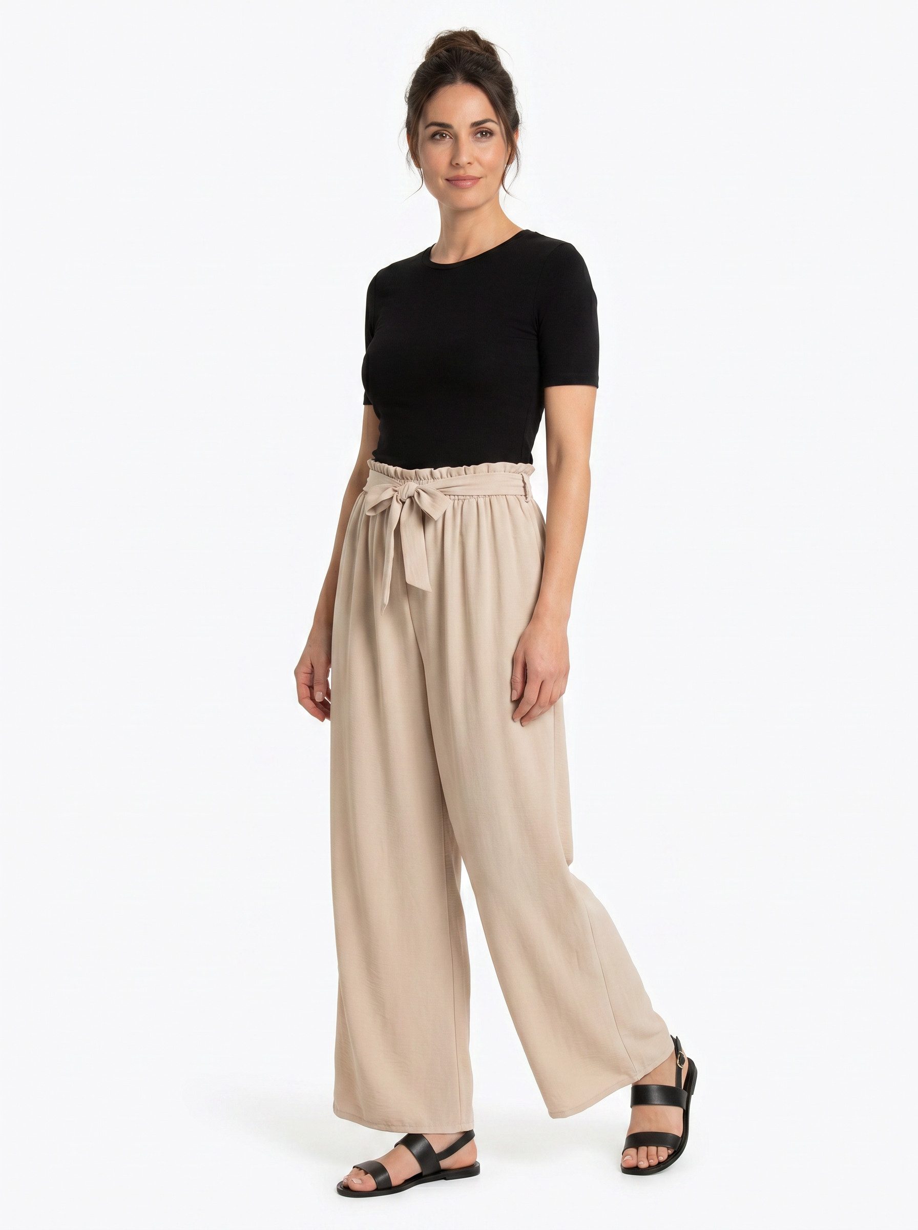 ITALY VIBES Palazzohose DILETTA - luftige Palazzohose - weite Hose - ONE SIZE passt hier Gr. XS - L