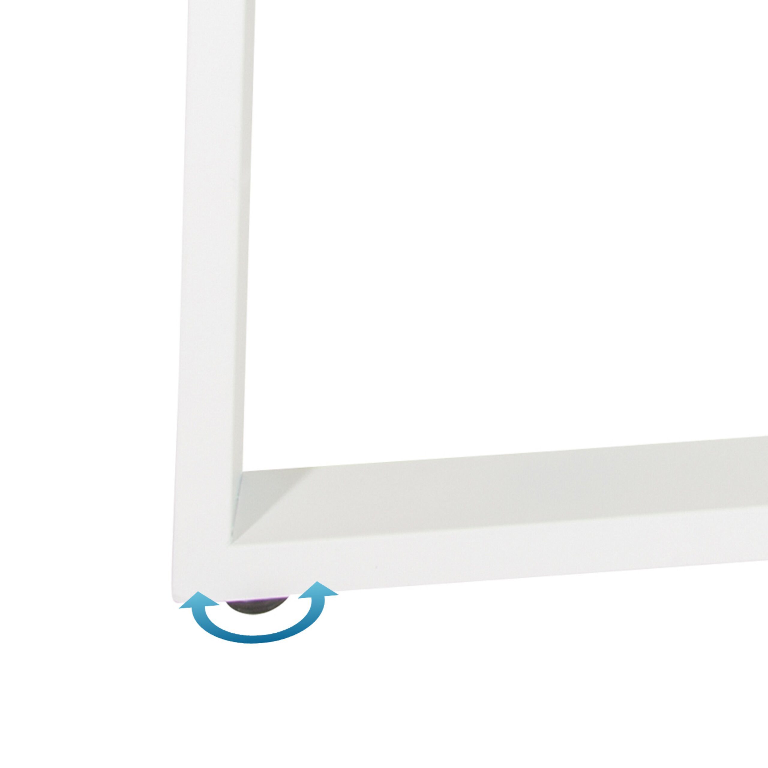 hjh OFFICE Eckschreibtisch WORKSPACE BASIC I Schreibtisch H/B/T:, Computertisch L-Form mit Stahl-Gestell, beidseitig montierbar