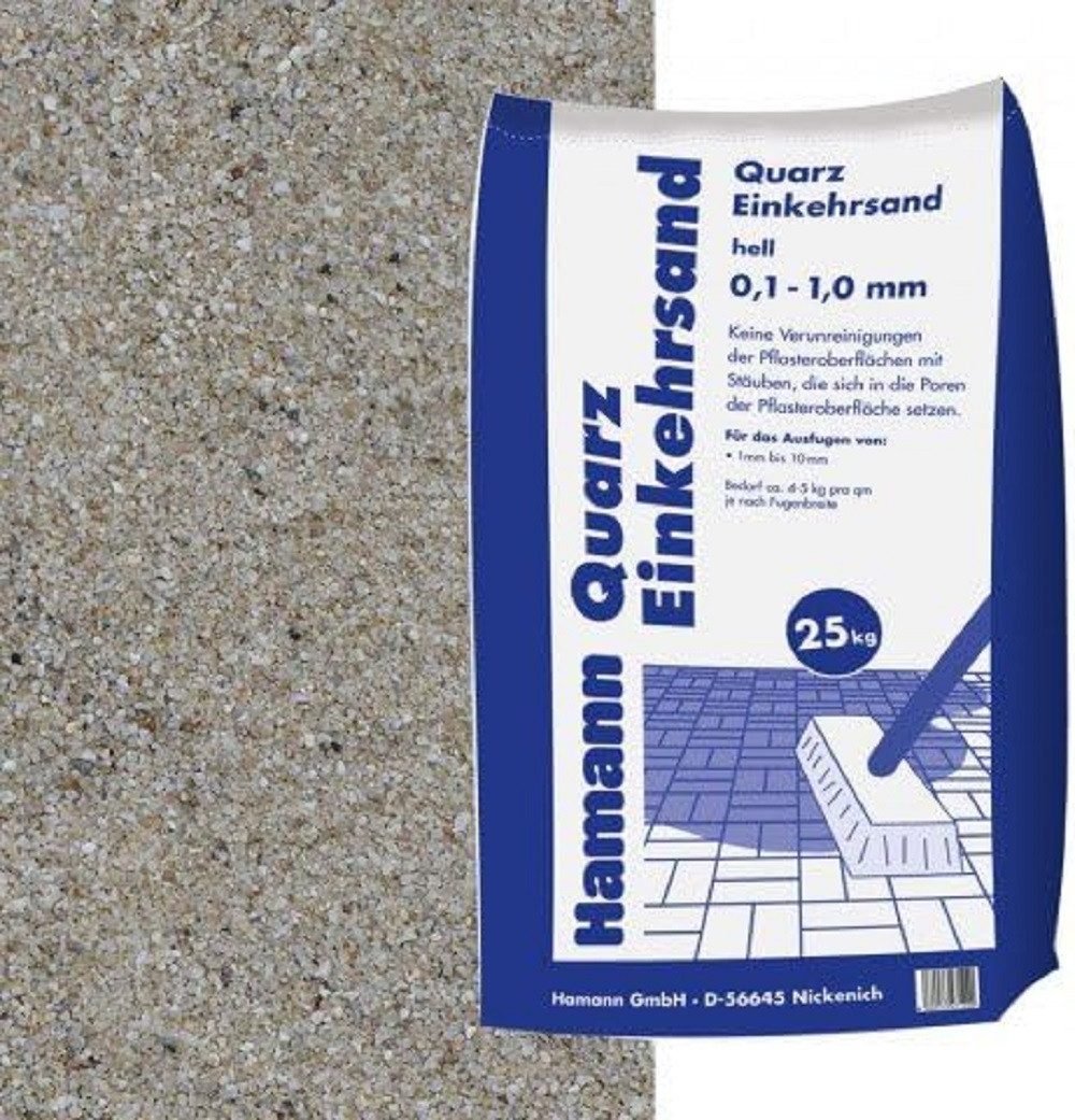 Hamann Mercatus GmbH Sand Hamann Mercatus Quarz Einkehrsand 0,1-1,0 mm hell 25 kg