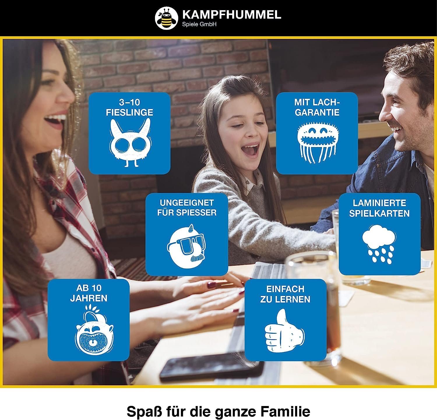 Kampfhummel Spiel, - Kinder Familien-Edition Kampf das - gegen Spiessertum Partyspiel für