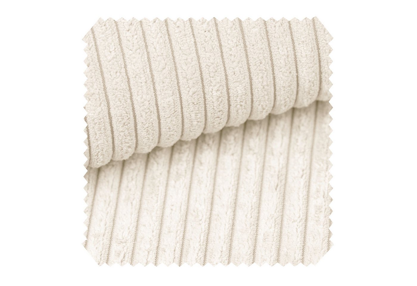 novely® Stoff PORTO - Polsterstoff in Breitcord-Optik - Ultraweicher Möbelstoff, Samtige Haptik, Reißfest, Fusselfrei, Robust, Meterware, 1lfm