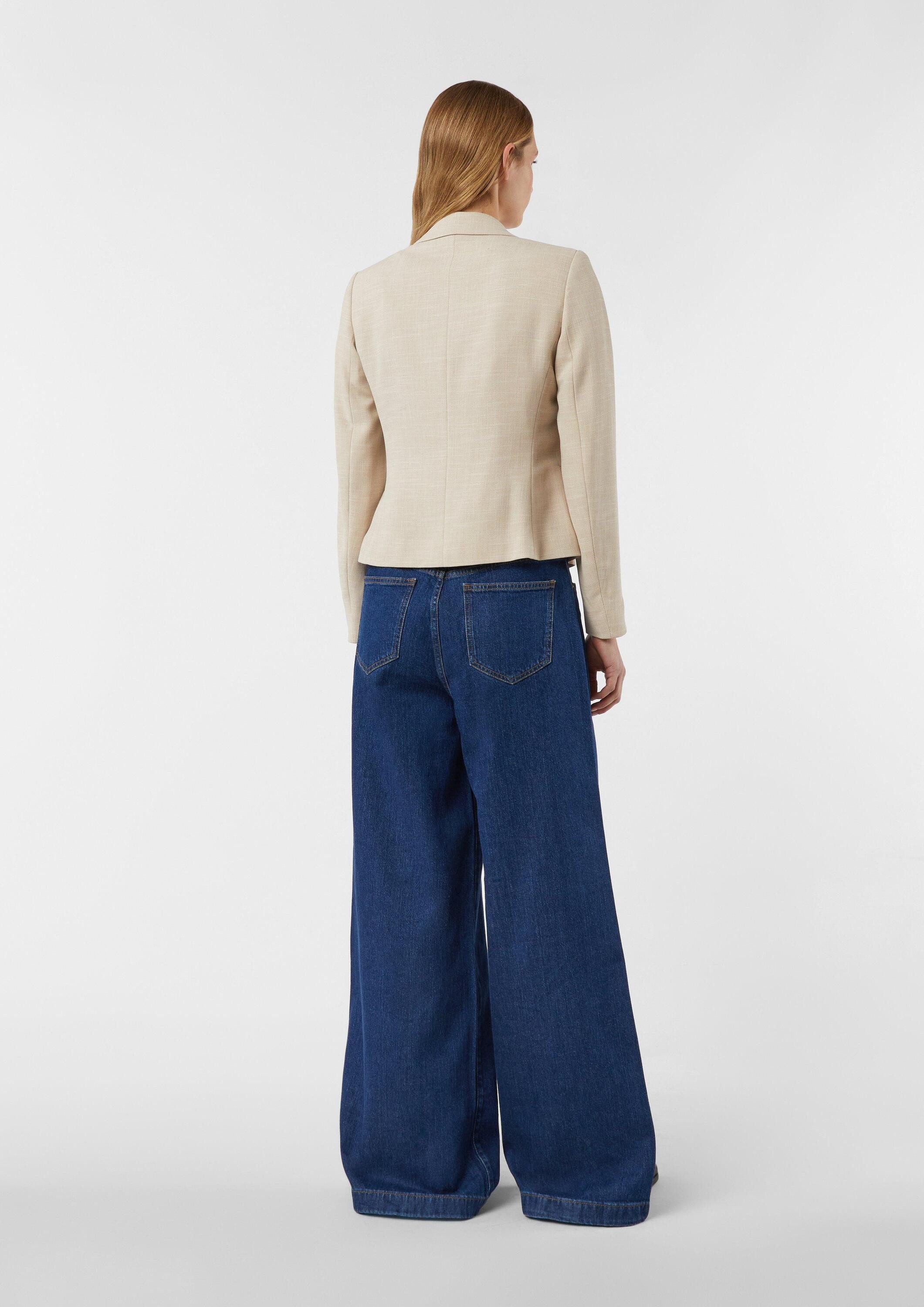 comma Jackenblazer Indoor-Blazer Taillierter Blazer in Strukturware