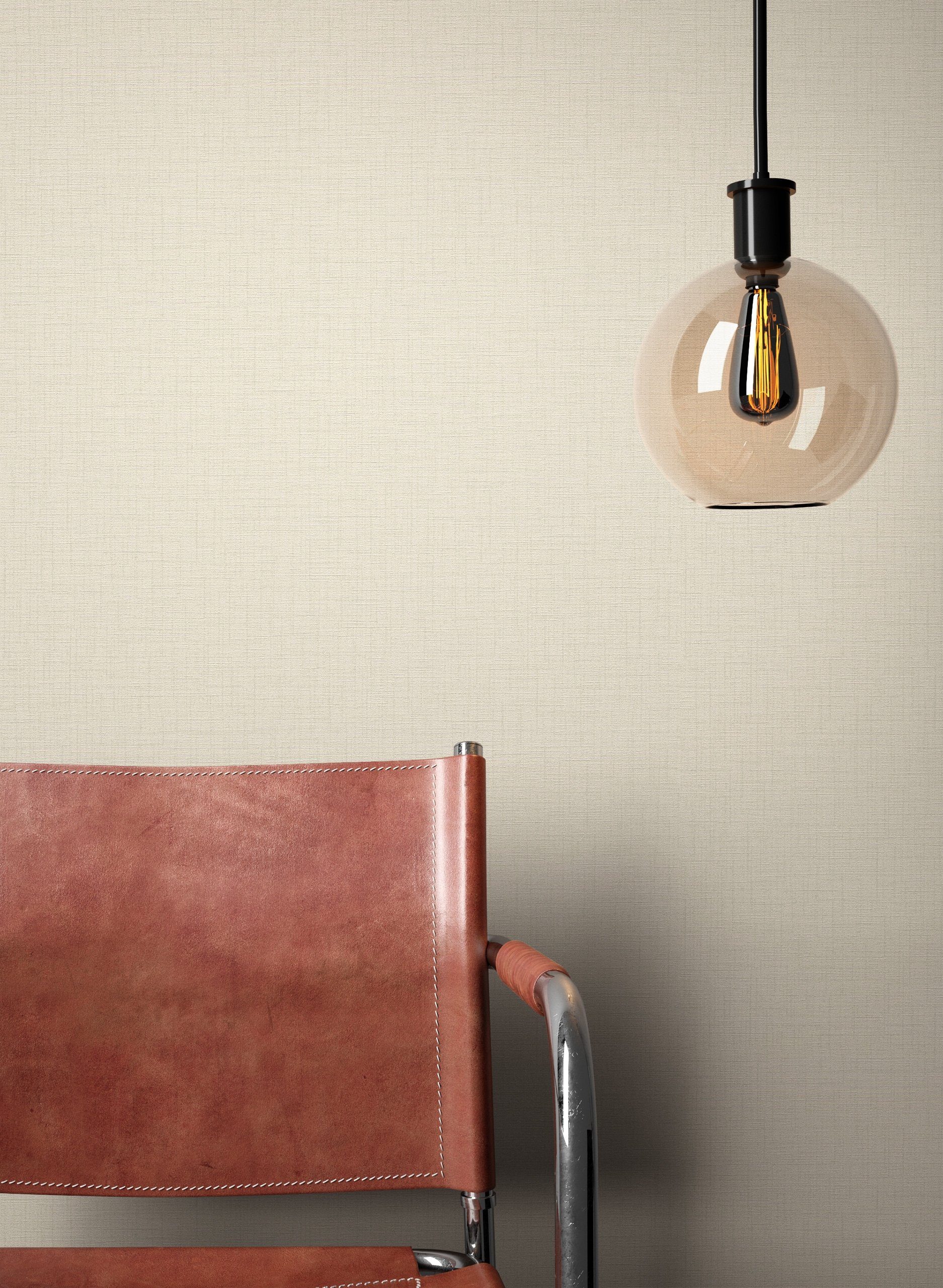 Newroom Vliestapete, Taupe Tapete Uni Einfarbig - Unitapete Grau Beige Mode günstig online kaufen