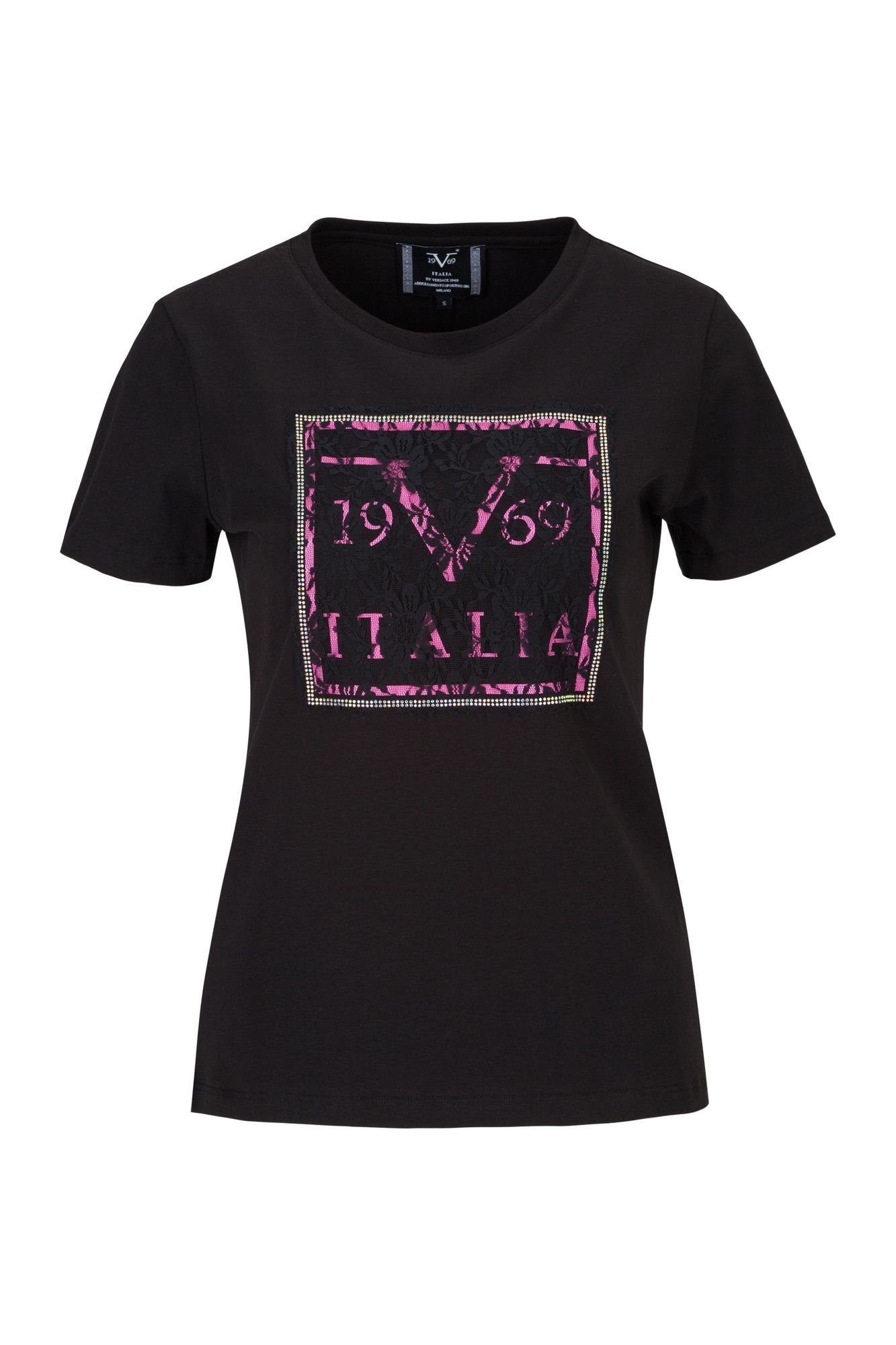19V69 Italia by Versace T-Shirt TINJA Damen Kurzarmshirt - Barock-Print (XS-XXL)