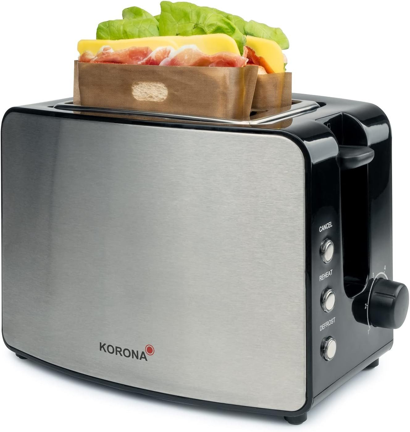 Toaster Doppelschlitztoaster 21250 2-Scheiben-Toaster