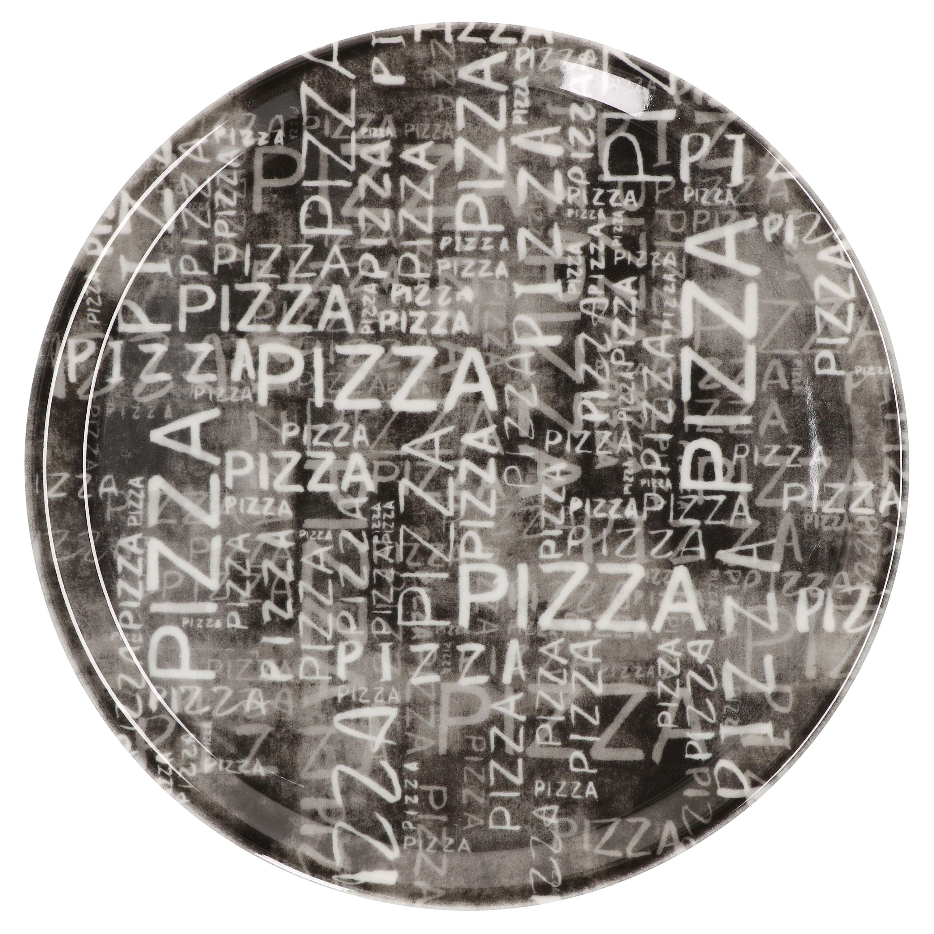 33cm Black MamboCat Pizzateller Set Pizzateller 04018#Z70 - Napoli 6er