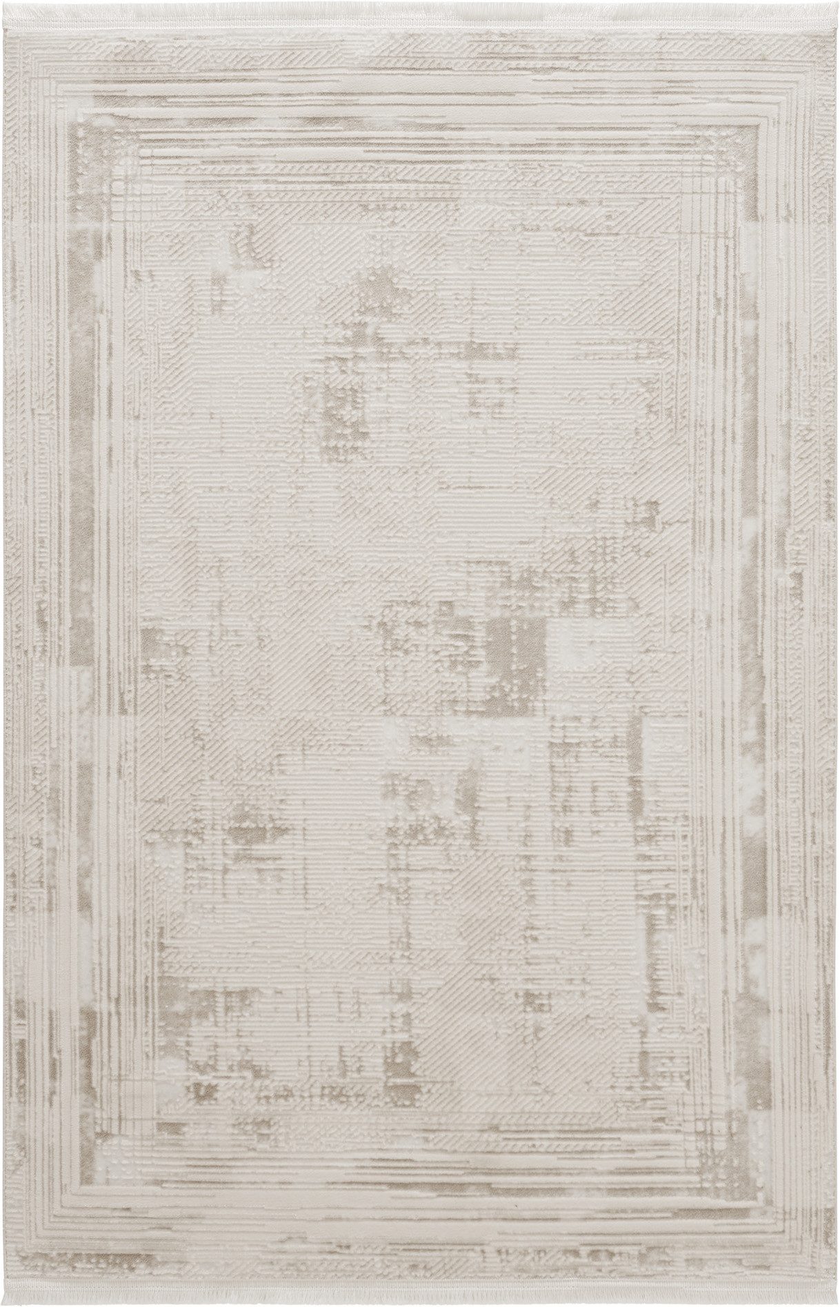 Sehrazat Teppich Diamond 7830, auch als Läufer, rechteckig, Höhe: 8 mm, Kurzflor, Vintage, Viskose, leichter Glanz, mit Fransen, Wohnzimmer