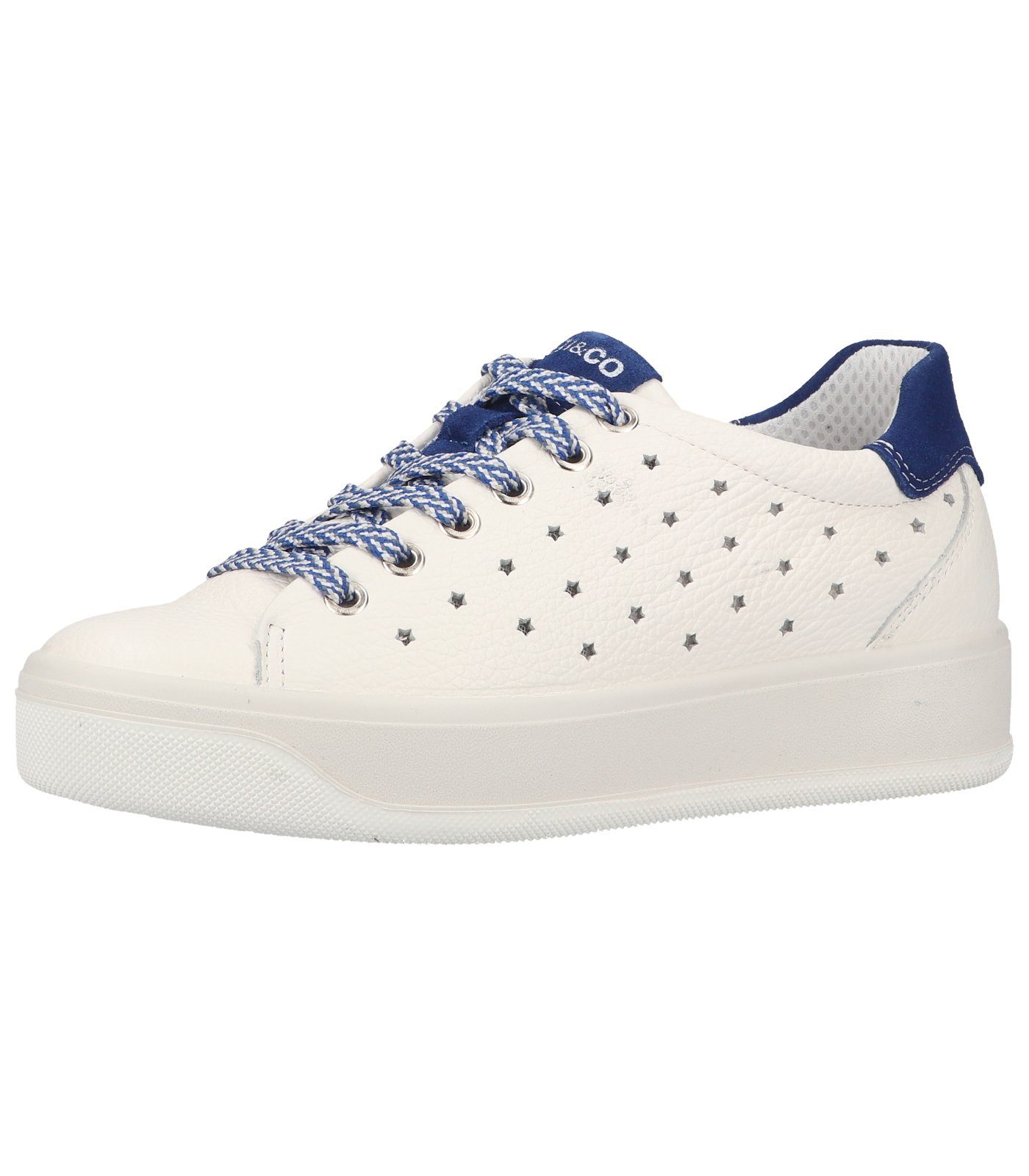 IGI & CO Sneaker Sneaker Weiß Blau Leder