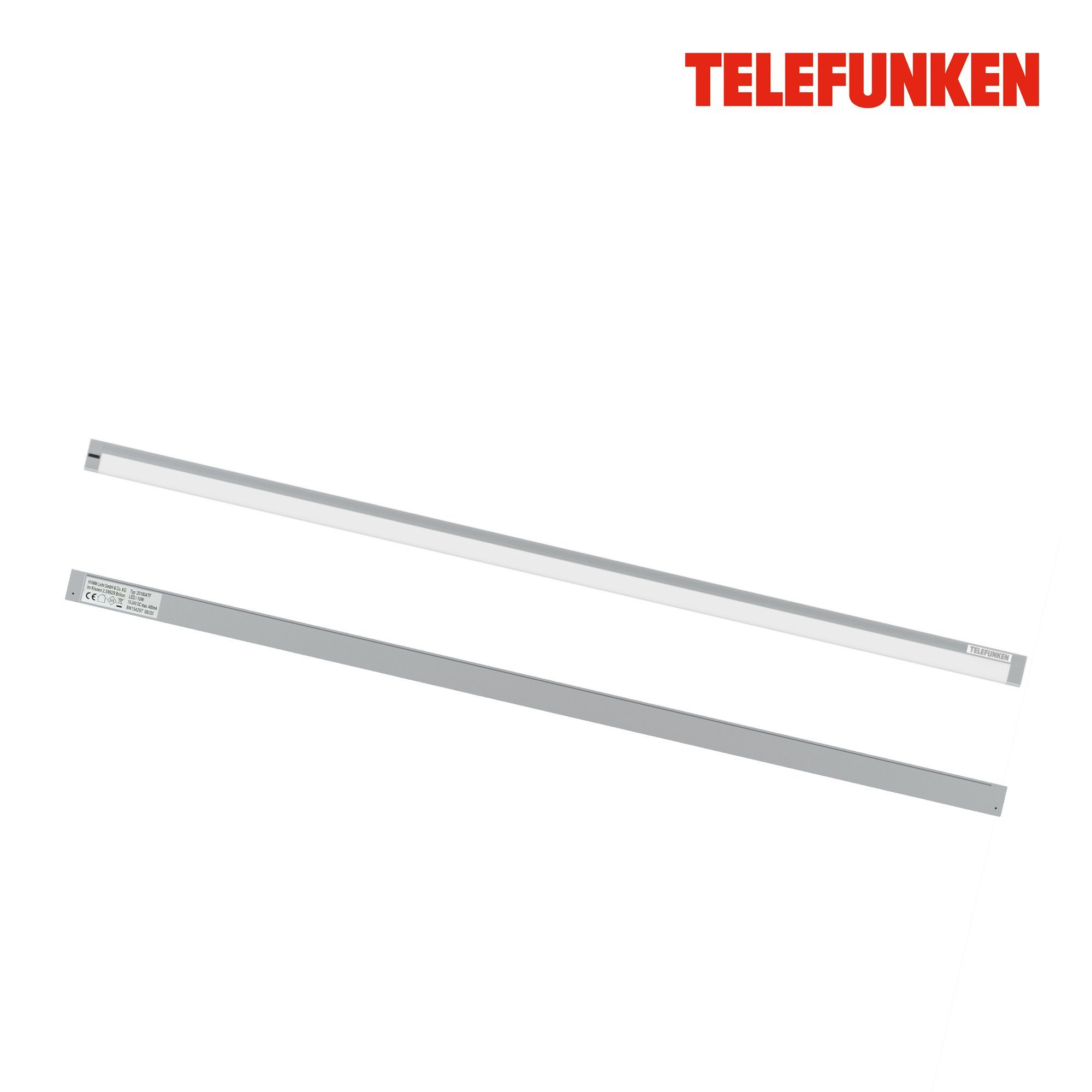 Unterbauleuchte 201604TF, verbaut, LED Unterbauleuchte 4000K LED Telefunken fest 87,3x2,9x1cm 10W Neutralweiß, 1100lm