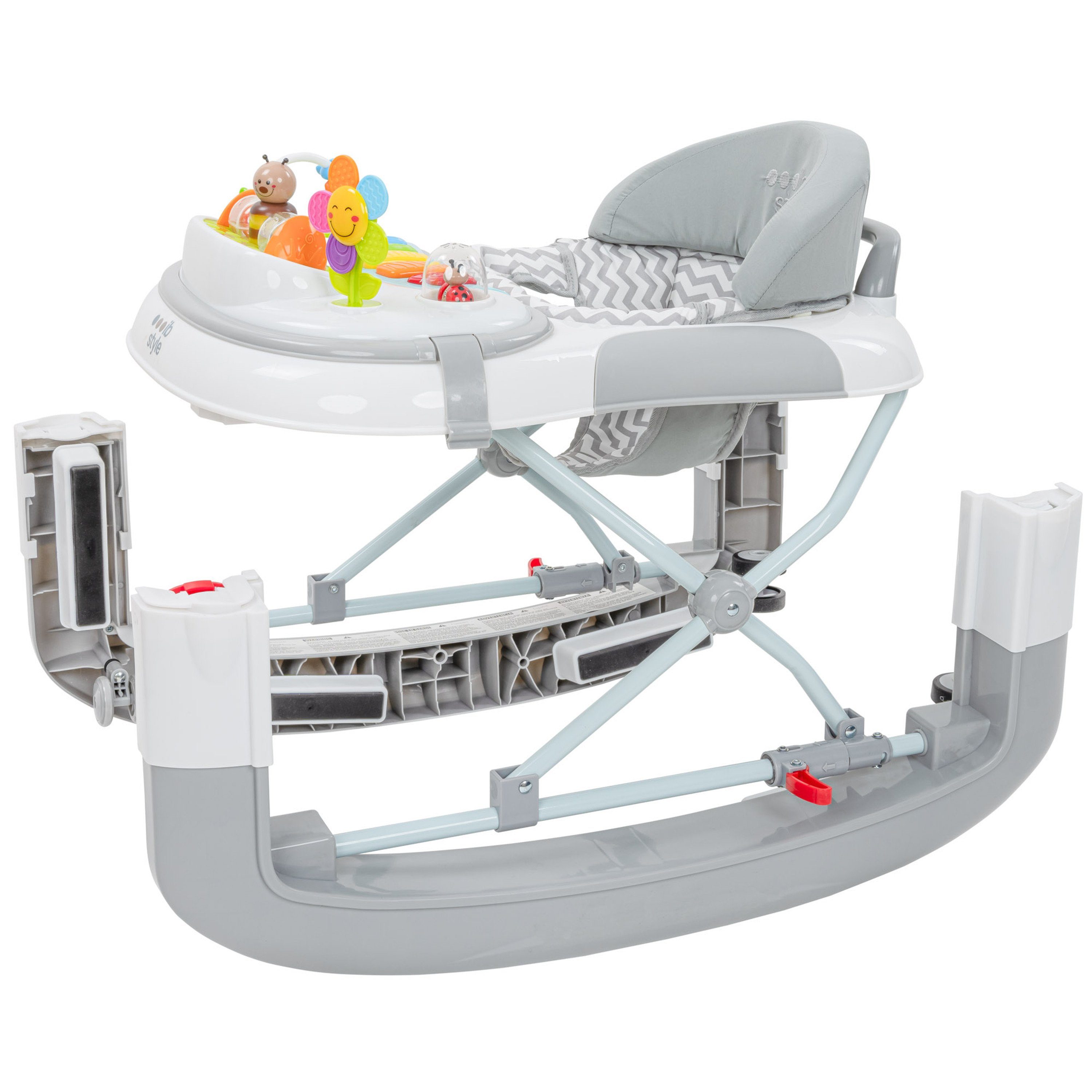 & Babywalker elektronischem Schaukelfunktion Spielelement Lauflernwagen style Wave ib Grau, Lauflernhilfe mit