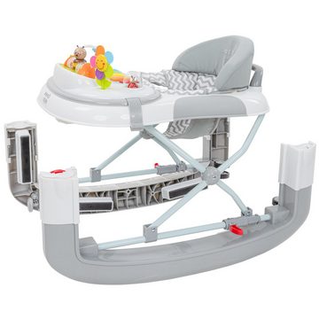 ib style Lauflernhilfe Wave Babywalker Grau, Lauflernwagen mit Schaukelfunktion & elektronischem Spielelement