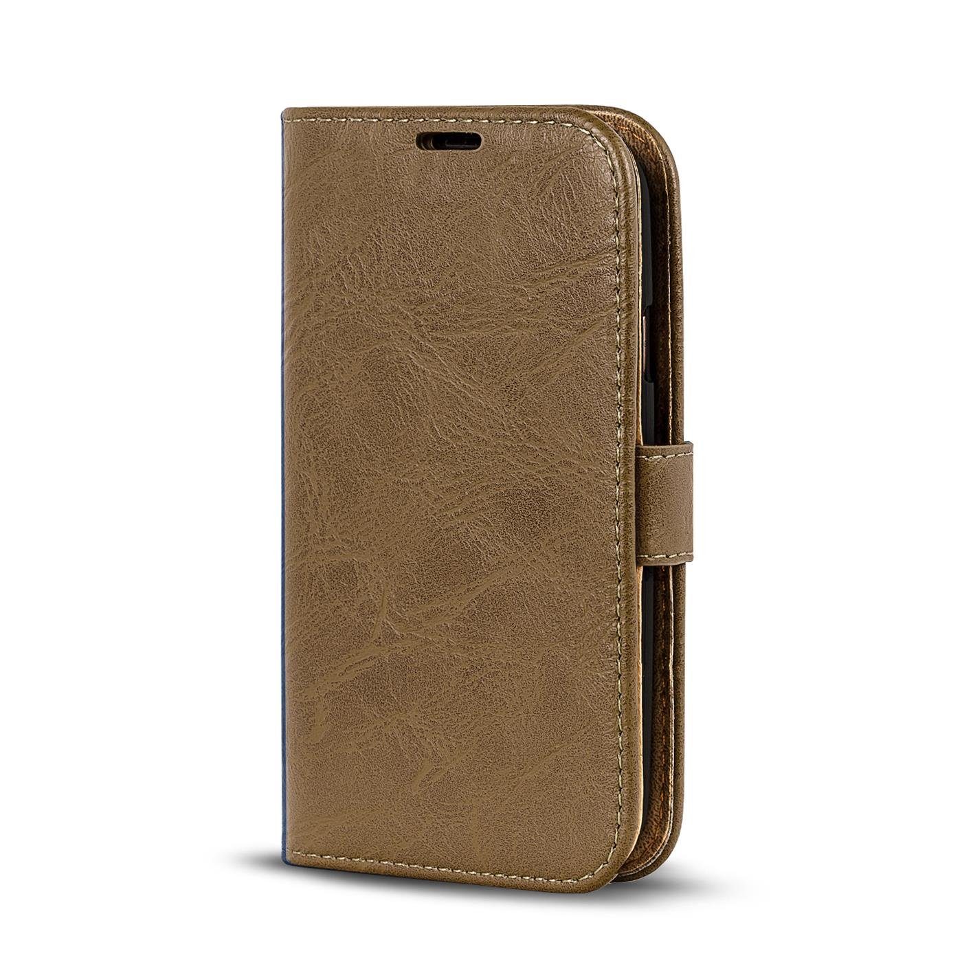 CoolGadget Handyhülle Retro Klapphülle für Samsung Galaxy S3 Mini 4 Zoll, Schutzhülle Wallet Case Kartenfach Hülle für Samsung Galaxy S3 Mini