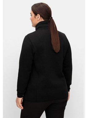 Sheego Fleecejacke Große Größen aus funktionalem Strickfleece