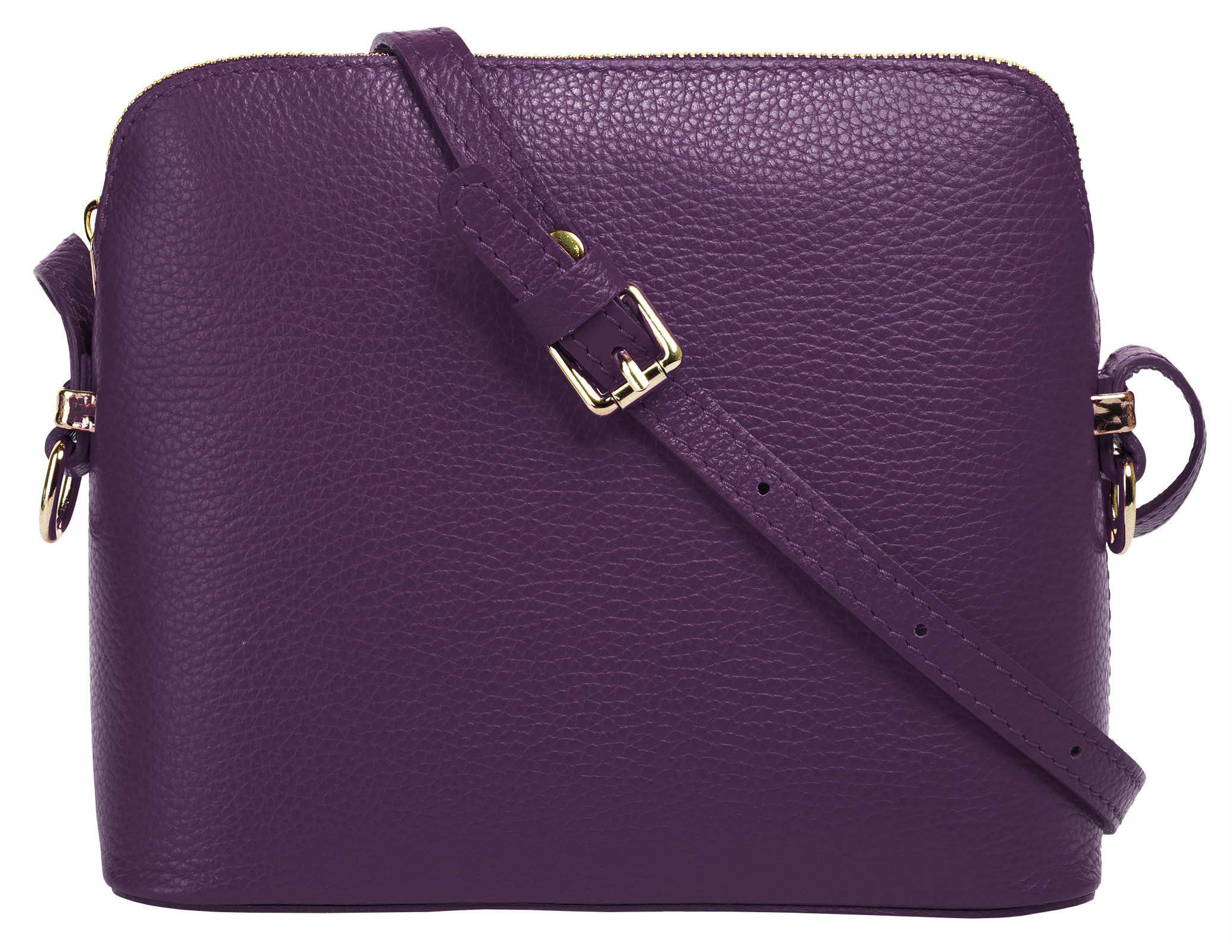 Cluty Umhängetasche, echt Leder, Made in Italy