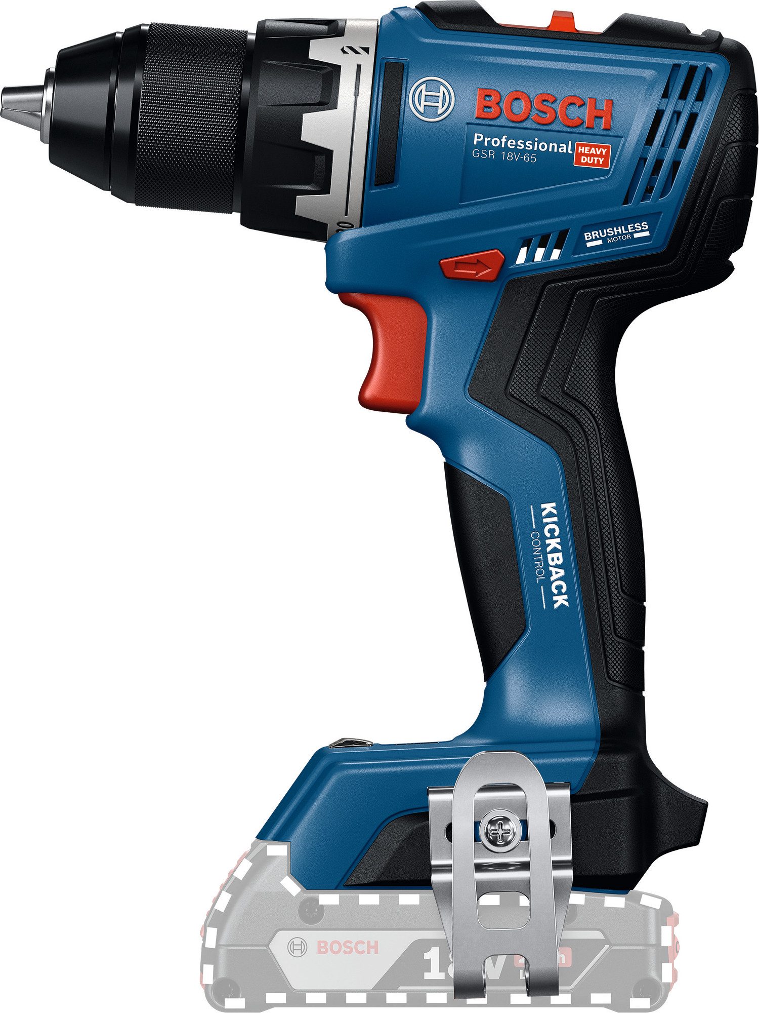Bosch Professional Akku-Bohrschrauber »GSR 18V-65«, ohne Akku, ohne Ladegerät