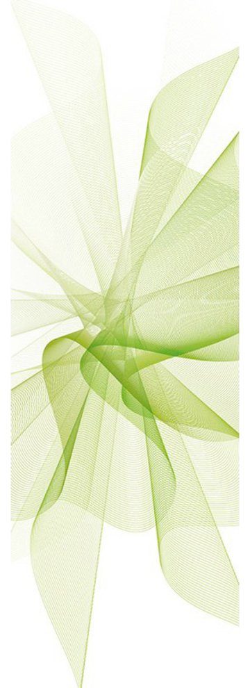 Architects Paper Fototapete White And Green, (1 St), Grafik Tapete Stoff Weiß Grün Fototapete Panel 1,00m x 2,80m