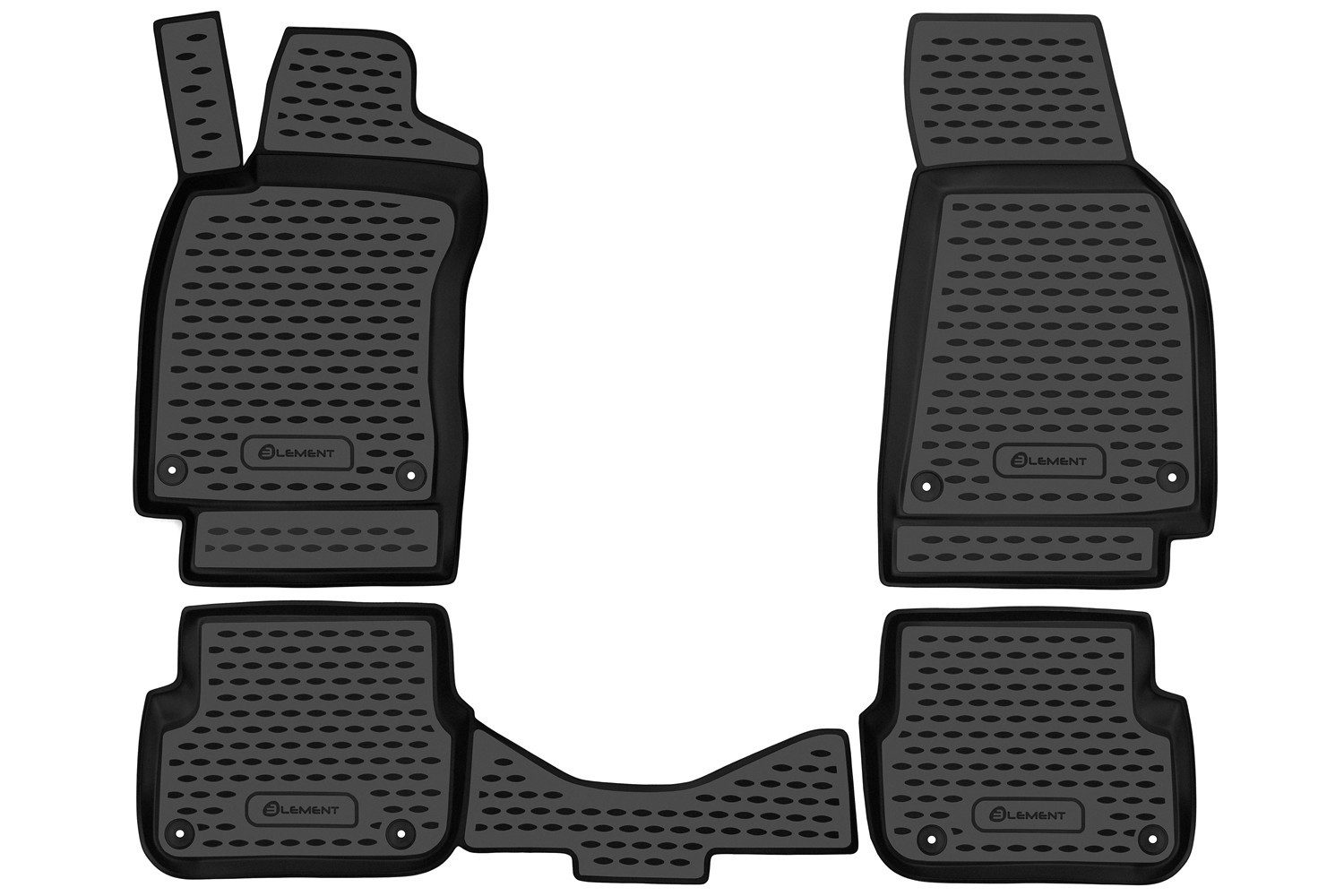 LEMENT Auto-Fußmatten passend für AUDI A-6 III (C6) 2006-2011, für AUDI A6 PkW, Passgenaue