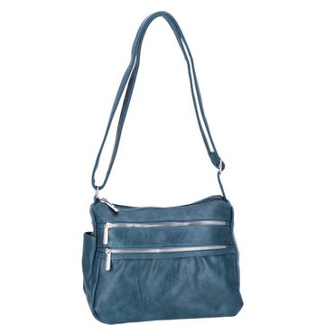 Antonio Umhängetasche Antonio Damen Handtasche blau (1-tlg)