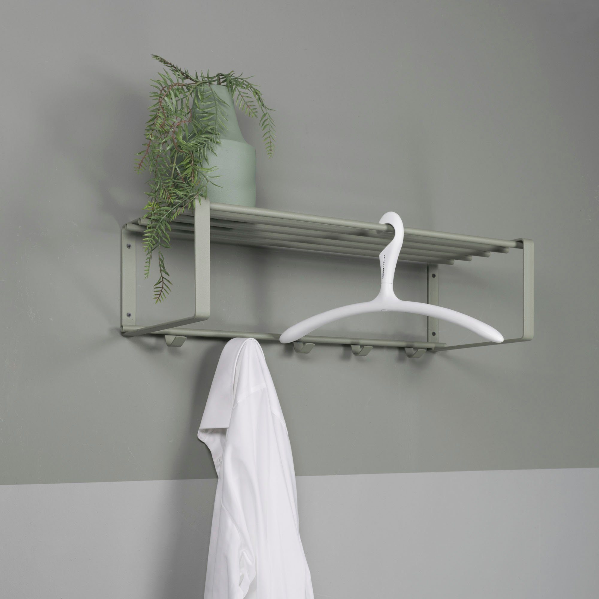 Spinder Design Garderobenleiste REX (1 St), Wandgarderobe aus Stahl mit Hut günstig online kaufen