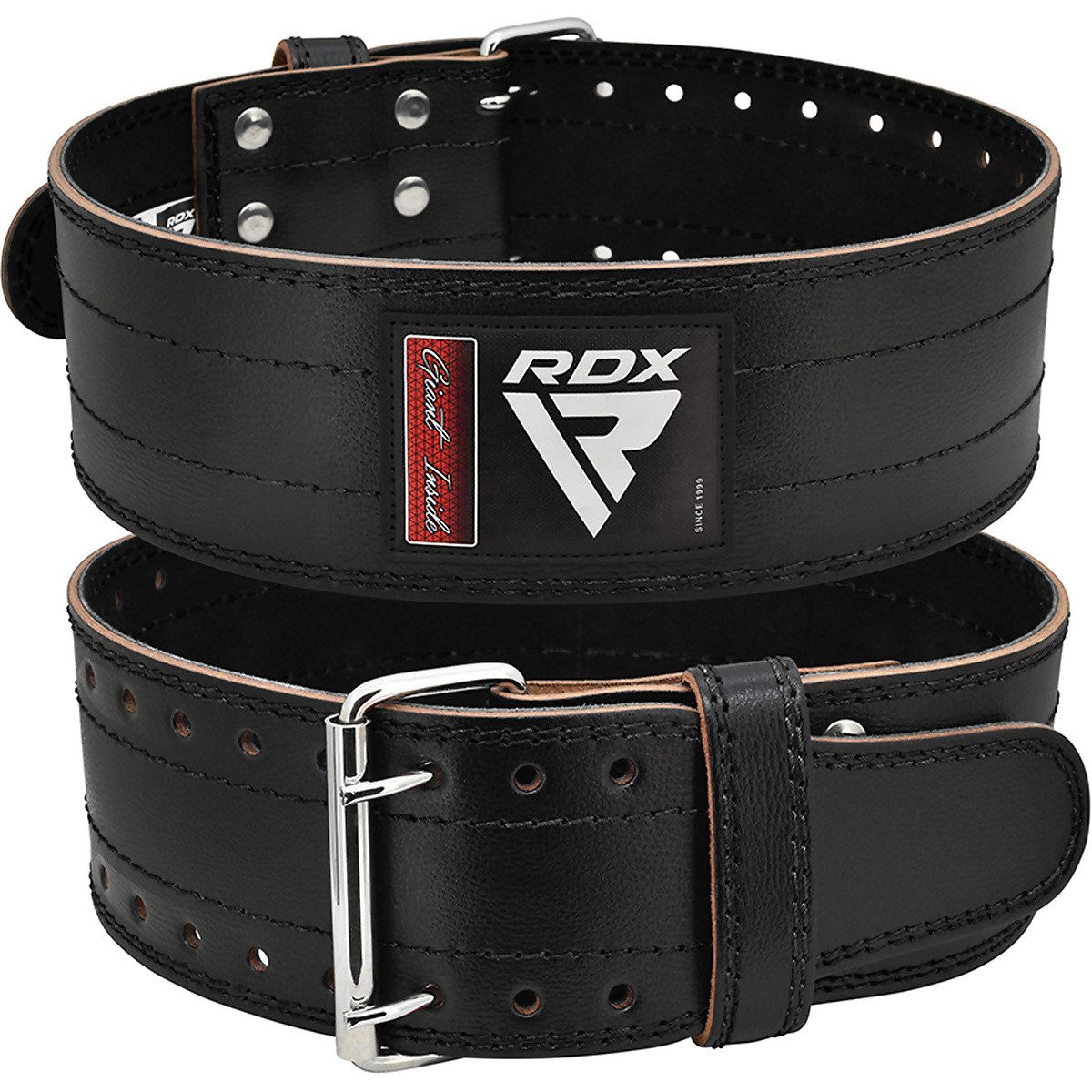 RDX Arbeitsstützgürtel RD1 4â€ Powerlifting Leder-Fitnessgürtel