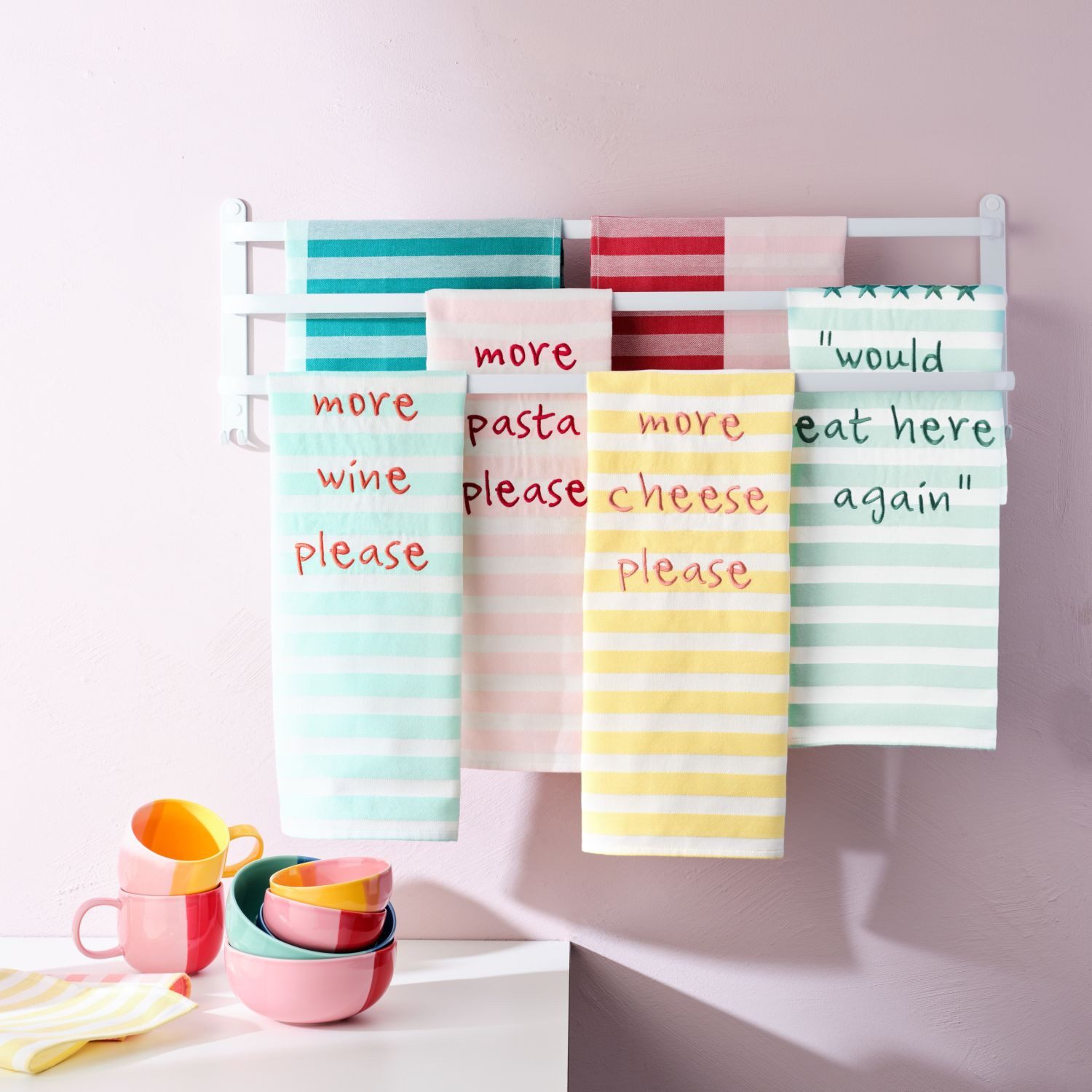 ASA SELECTION Geschirrtuch More Pasta Please 50 x 70 cm, (1-tlg)