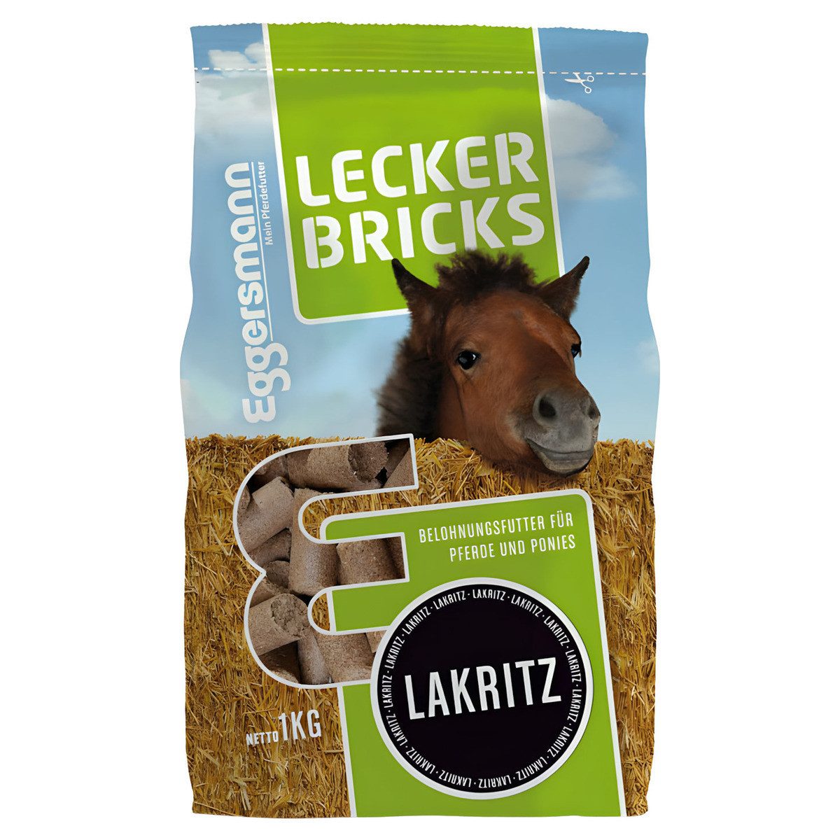 Eggersmann Lecker Bricks Lakritz 1 kg, Snack für: Farming