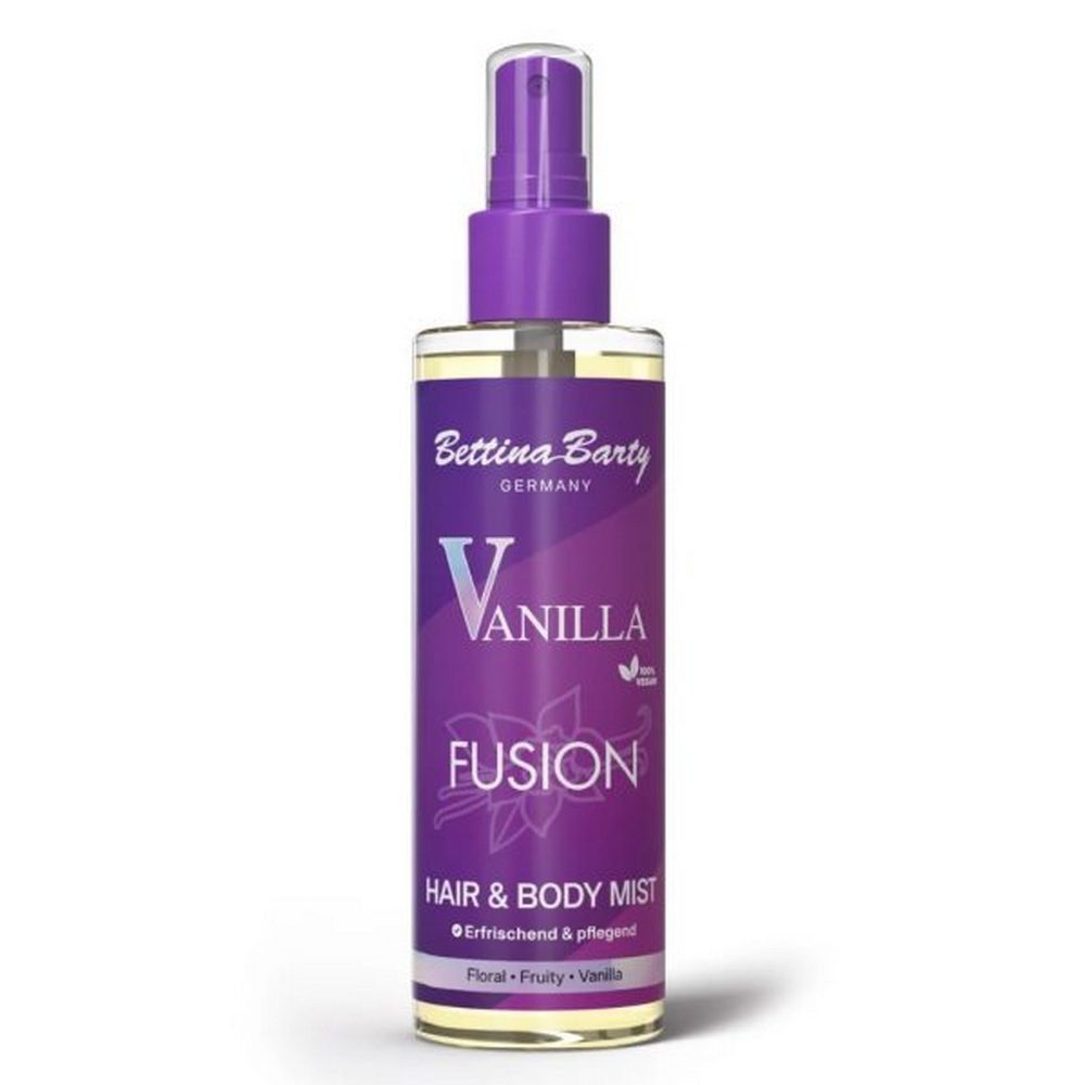Bettina Barty Körperspray Vanilla Fusion Geschenkset 3x Hair & Body Mist 200ml & Waschhandschuh