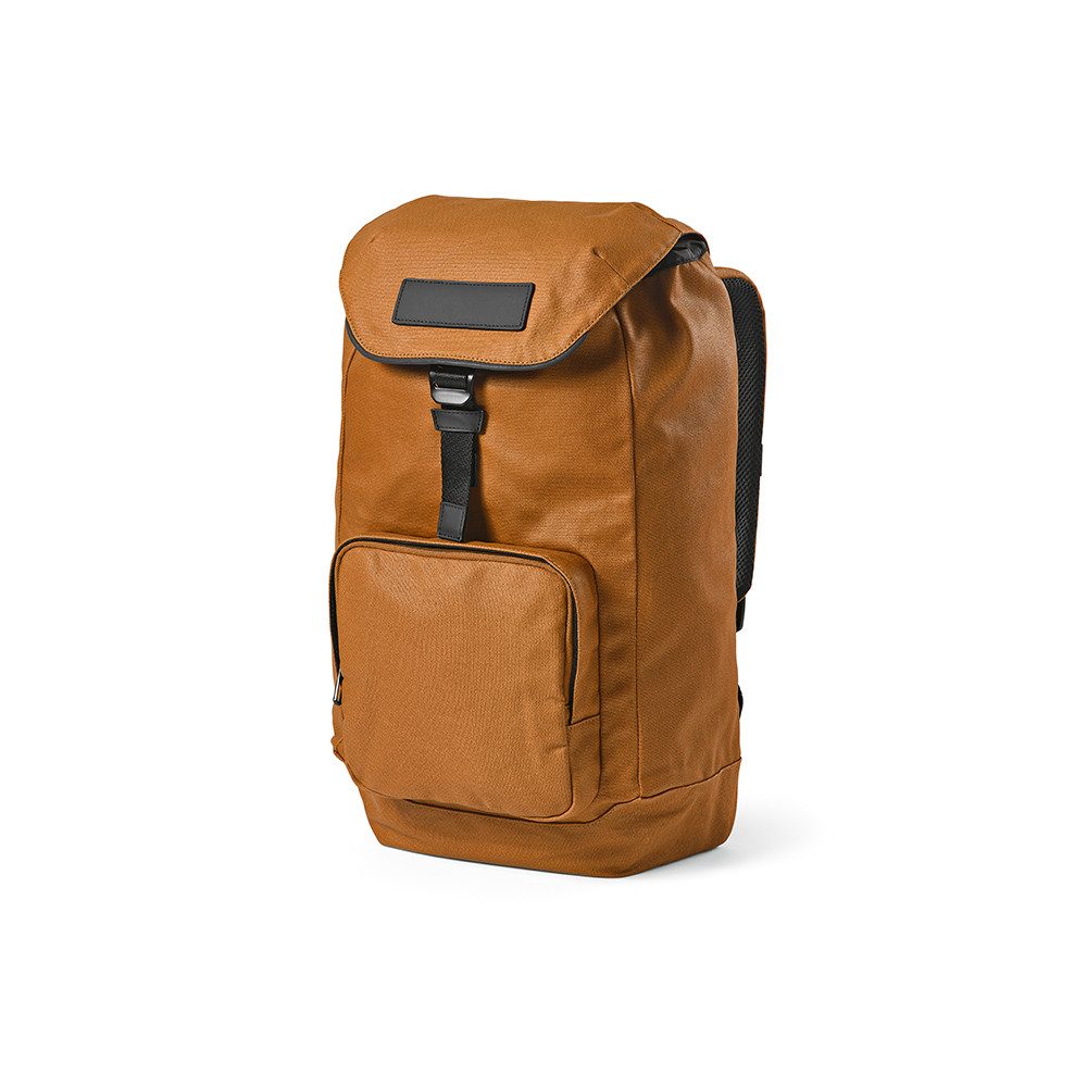 CABBEL Rucksack Rucksack 20L Laptopfach wasserdicht Baumwolle nachhaltig robust leicht (Rucksack, 1-tlg., Einzelartikel), Kamel, recycelte Baumwolle, 70% Recyclinganteil, 29x45x14 cm, 0,933