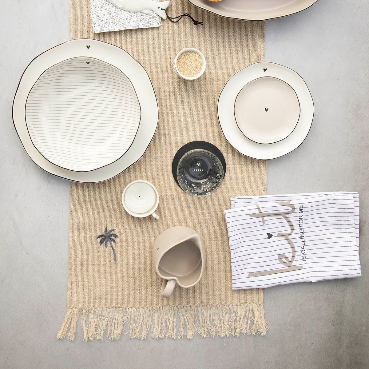 Bastion Collections Sauciere Beige Titan, Keramik, Spülmaschinengeeignet
