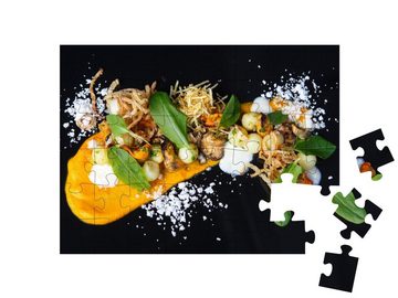 puzzleYOU Puzzle Leichte Küche: Kreatives Muschelgericht, 48 Puzzleteile, puzzleYOU-Kollektionen Essen und Trinken