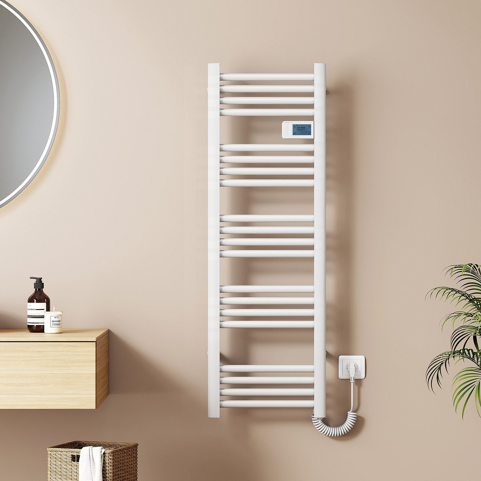EMKE Elektrischer Badheizkörper Gerade mit Intelligenten günstig online kaufen