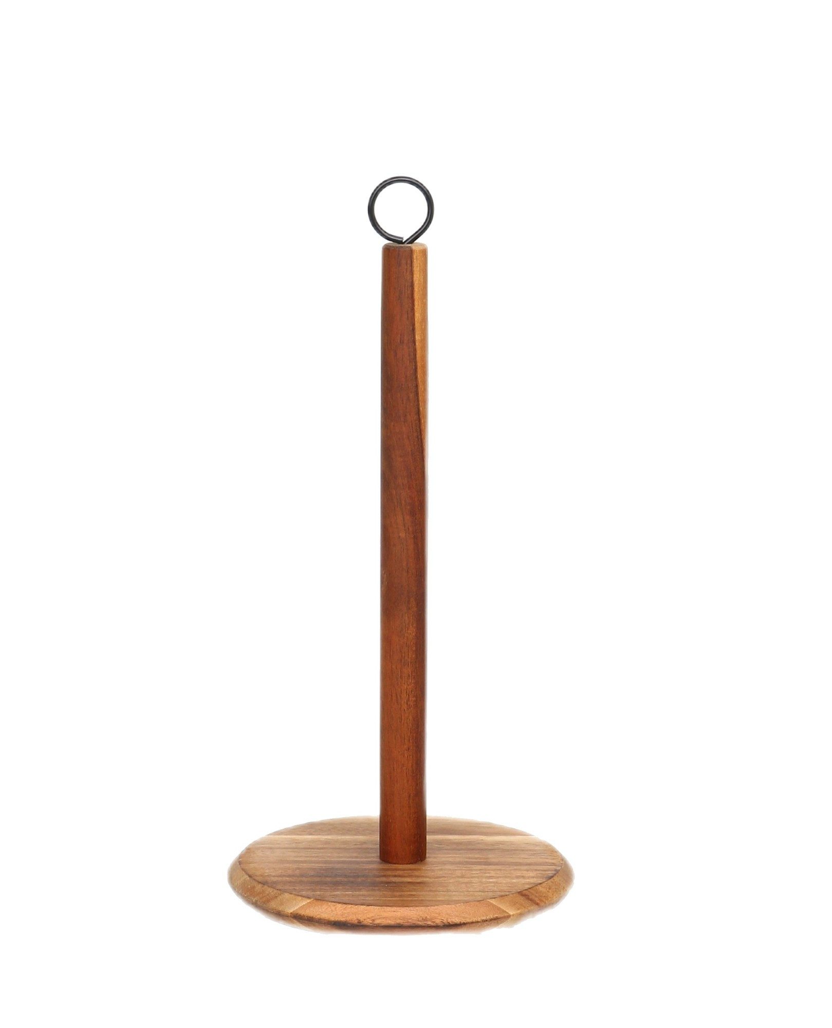 Cheffinger Küchenrollenhalter Rutschfester Bambus Küchenrollenständer – Stilvoll & Praktisch ø15 cm, (1-St)