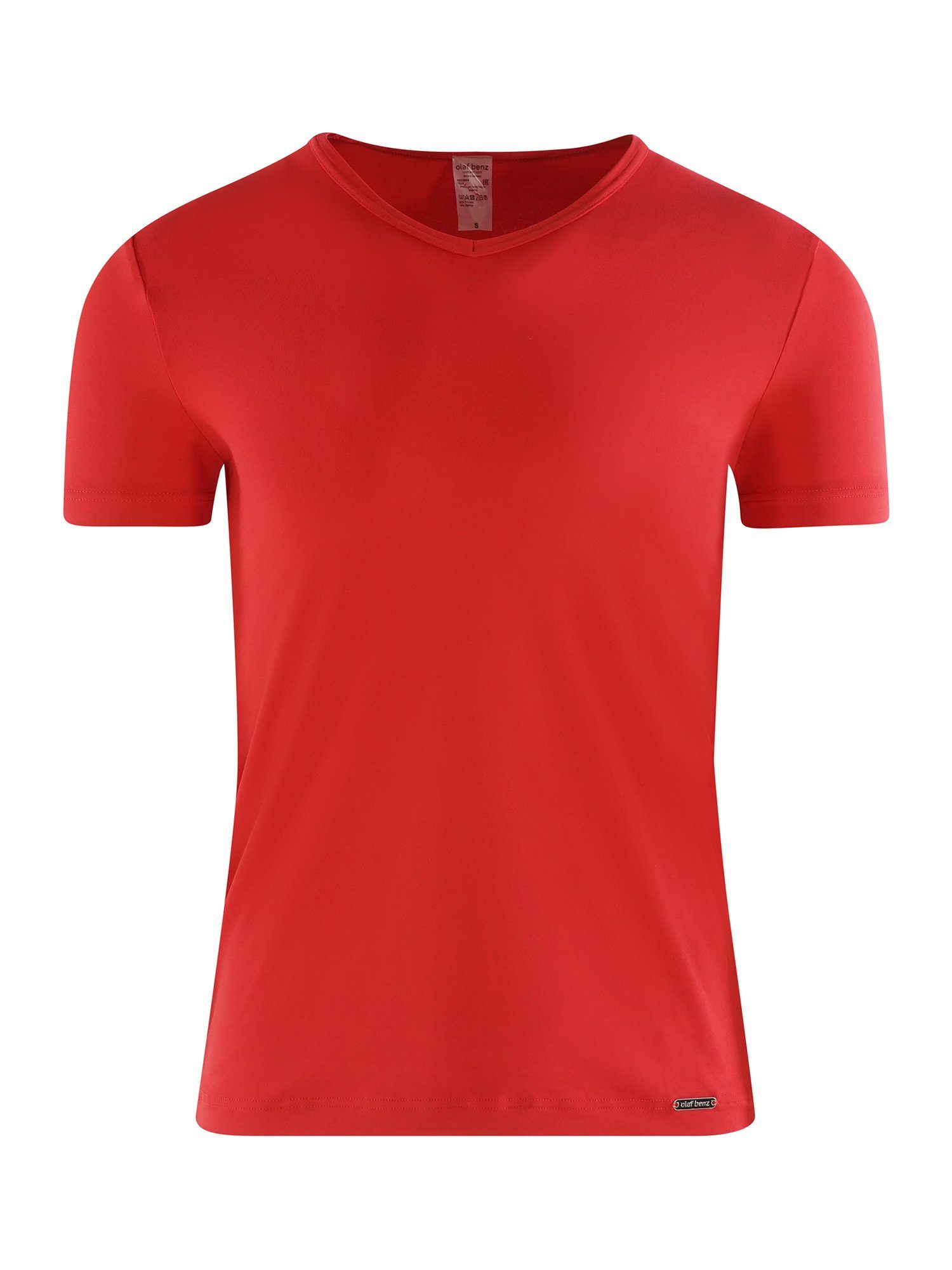 (1-tlg) rot RED Olaf V-Shirt Benz 2059 V-Shirt