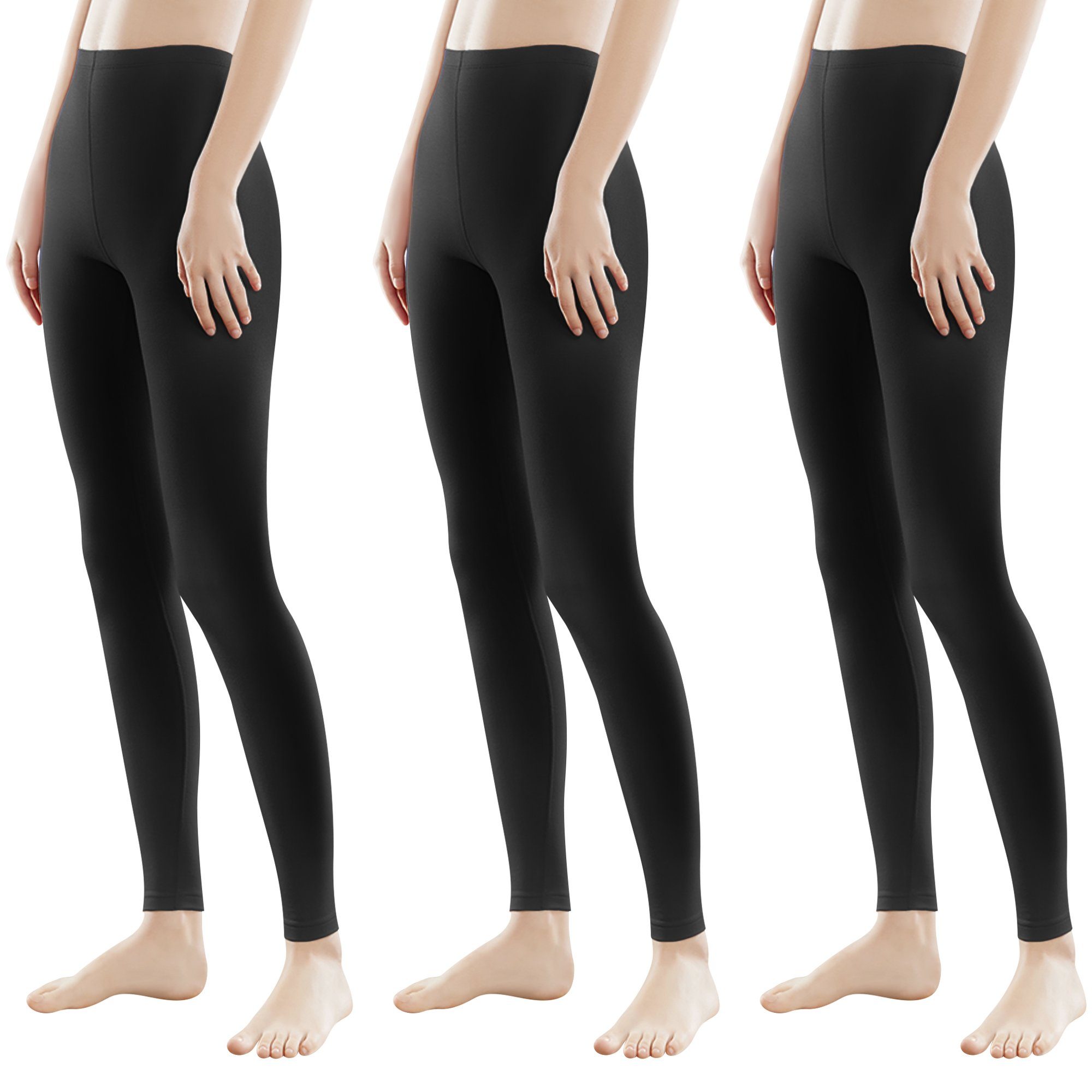Libella Leggings 4108-3er (3er-Pack, 3er-Pack) Hohe Taille Slim Fit Fitnesshose aus Baumwolle