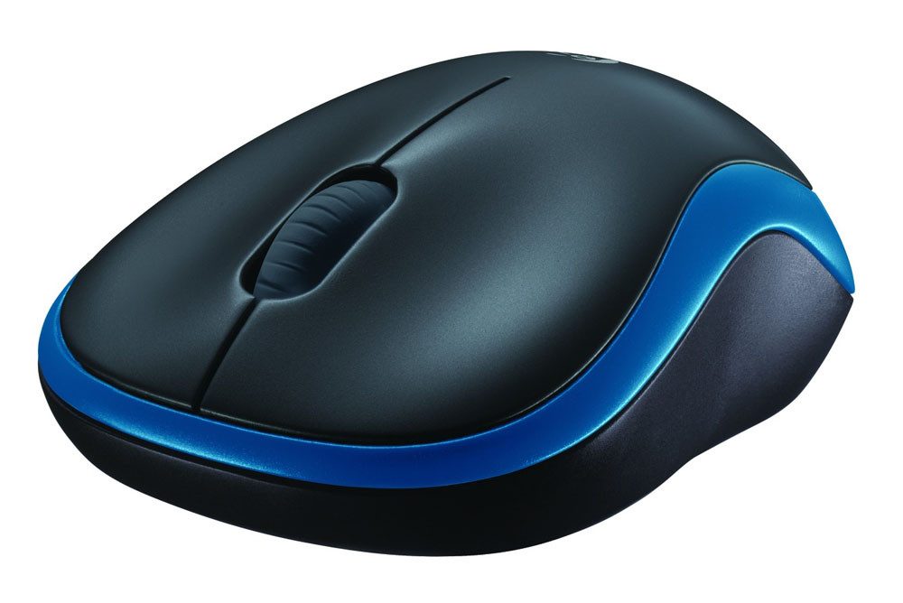 Logitech M185 - BLUE - EWR2 Maus (kabellos)