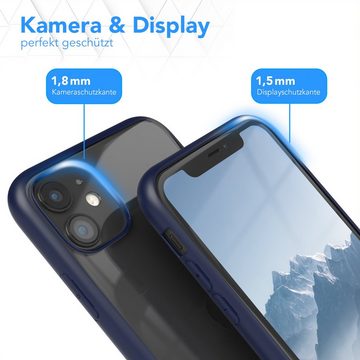 EAZY CASE Handyhülle Bumper Case für Apple iPhone 11 6,1 Zoll, Handyhülle Dünn mit Kameraschutz Hybrid Handyhülle Rand Nacht Blau